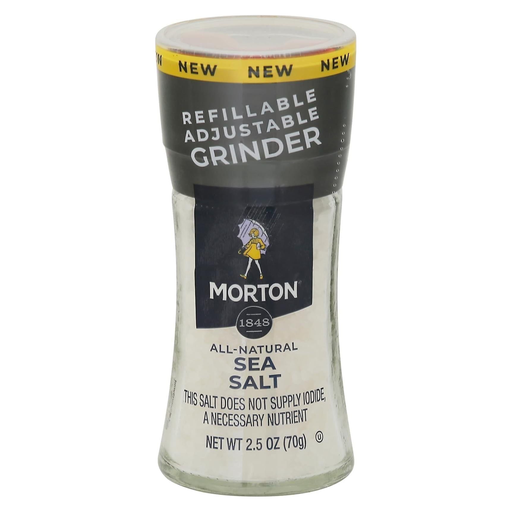 Morton Himalayan Pink Salt Grinder, 2.5 oz - Morton