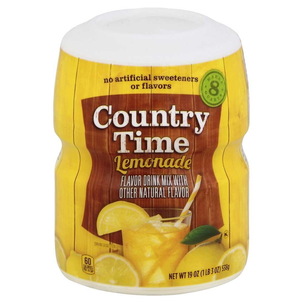 Country Time Lemonade Mix Original Flavor Premium Powder Drink Mix, 19 oz, 3 Pack - Country Time