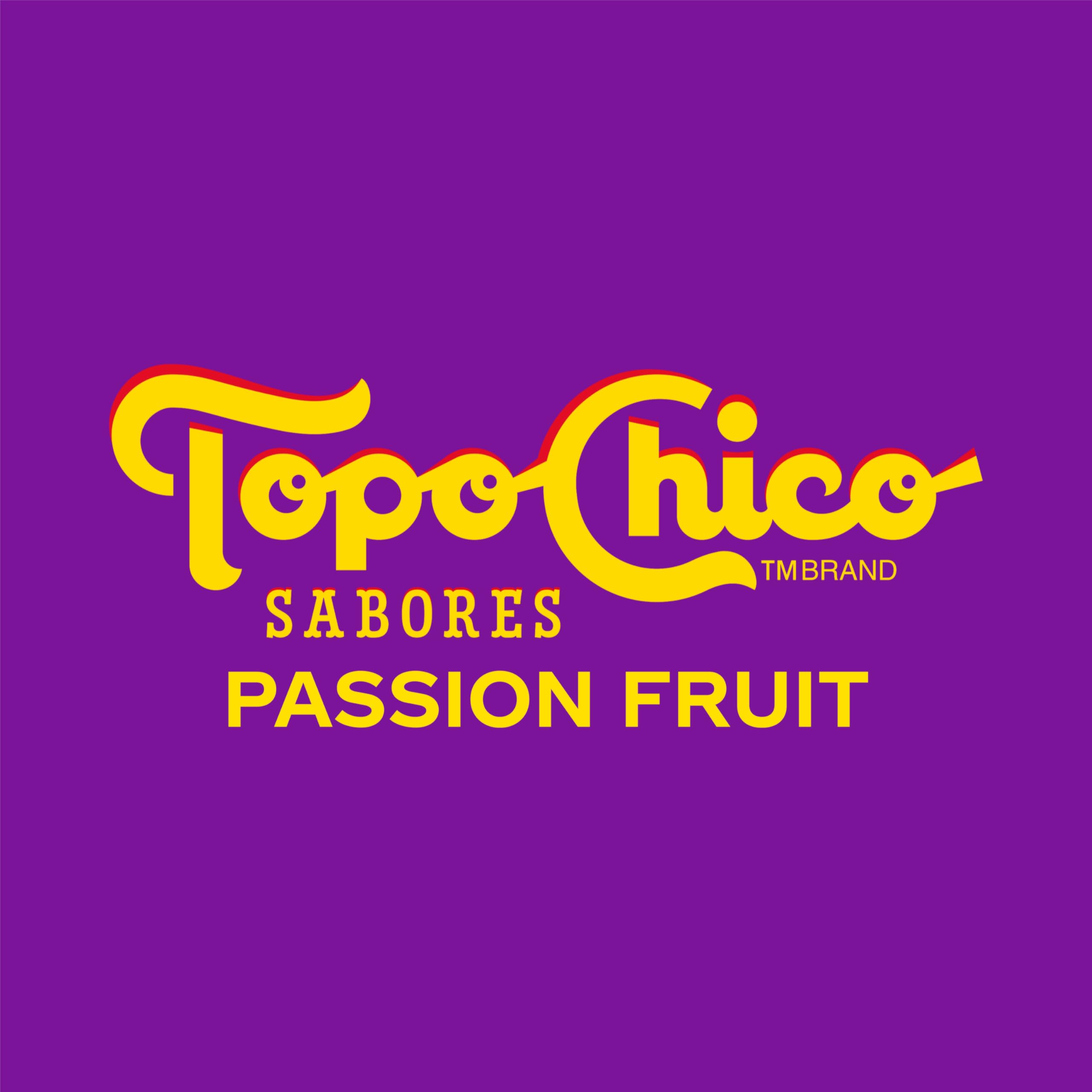 Topo Chico Passionfruit Sparkling Water, 12 fl oz, 8 Pack