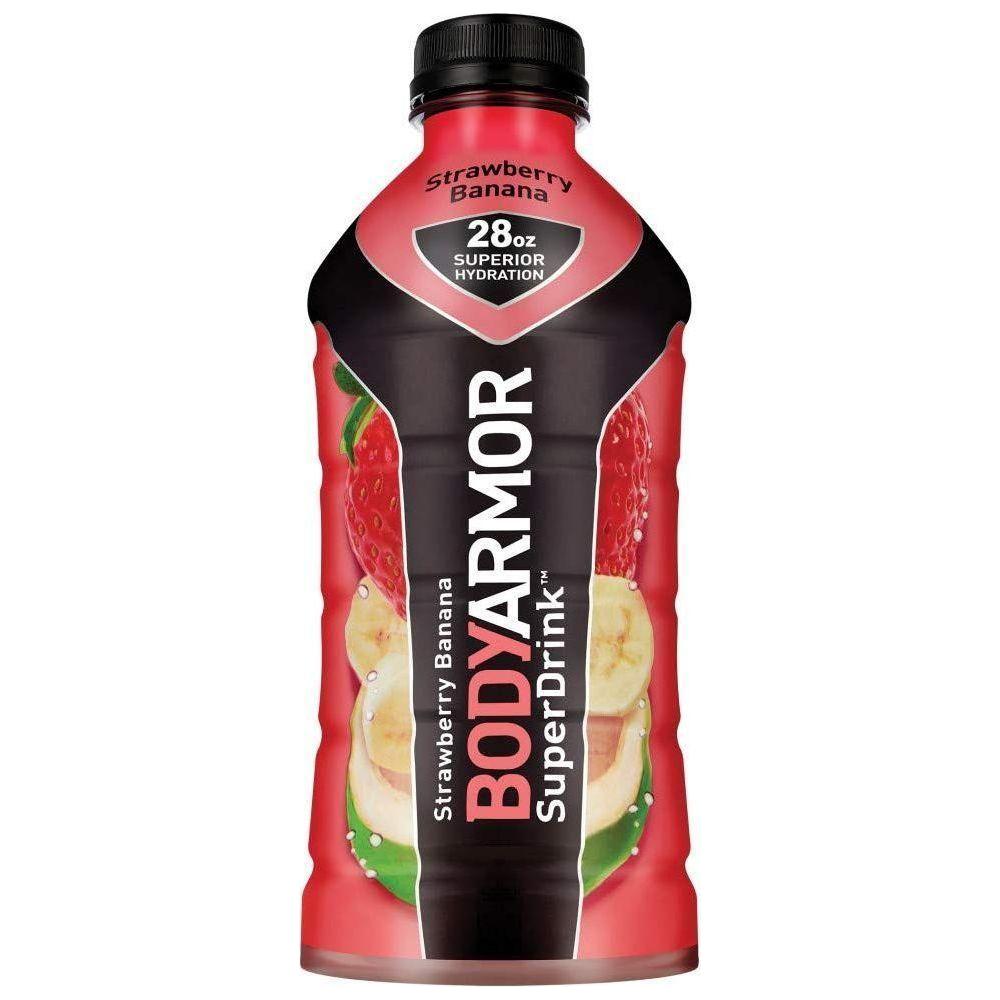 BODYARMOR SuperDrink Strawberry Banana Electrolyte Beverage, 28 fl oz Bottle - BODYARMOR