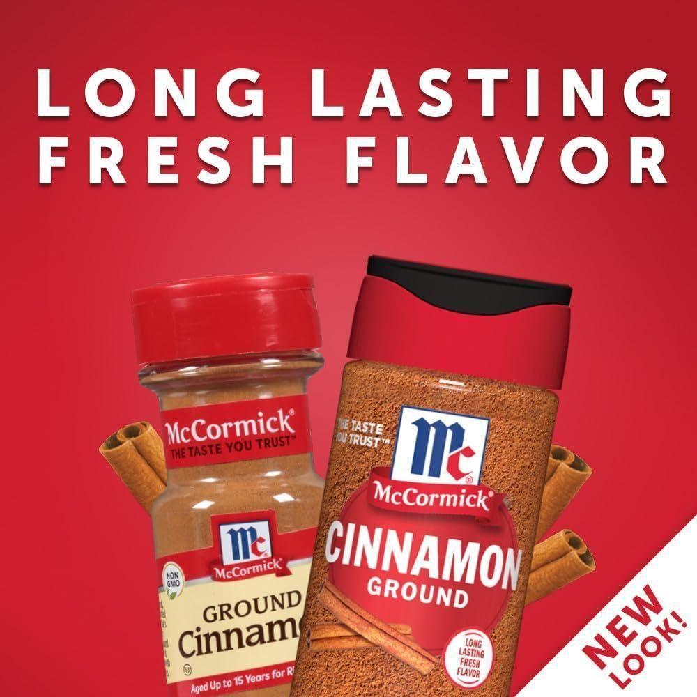 McCormick Premium Ground Cinnamon, 2.37 oz, Set of 6 Bottles - McCormick
