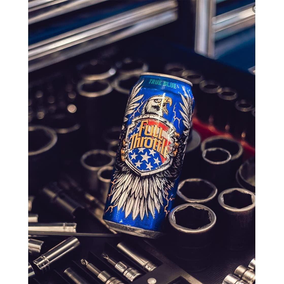 Full Throttle Energy Drink - Refreshing Blue Agave Flavor - 16 Ounce Cans (12 Pack) - Full Throttle