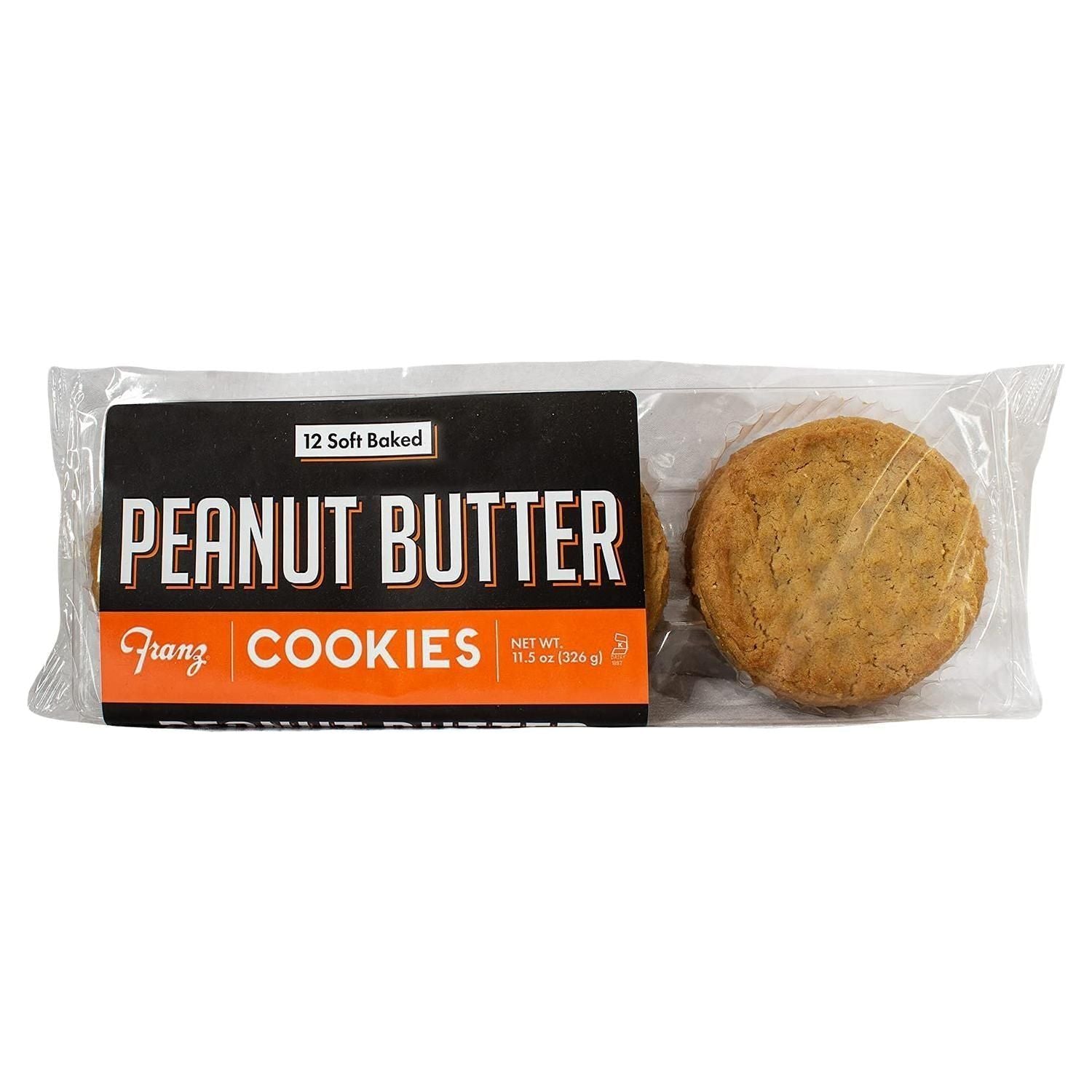 Franz Chewy Peanut Butter Delight Cookies, 11.5 oz, 12 Pack - Franz