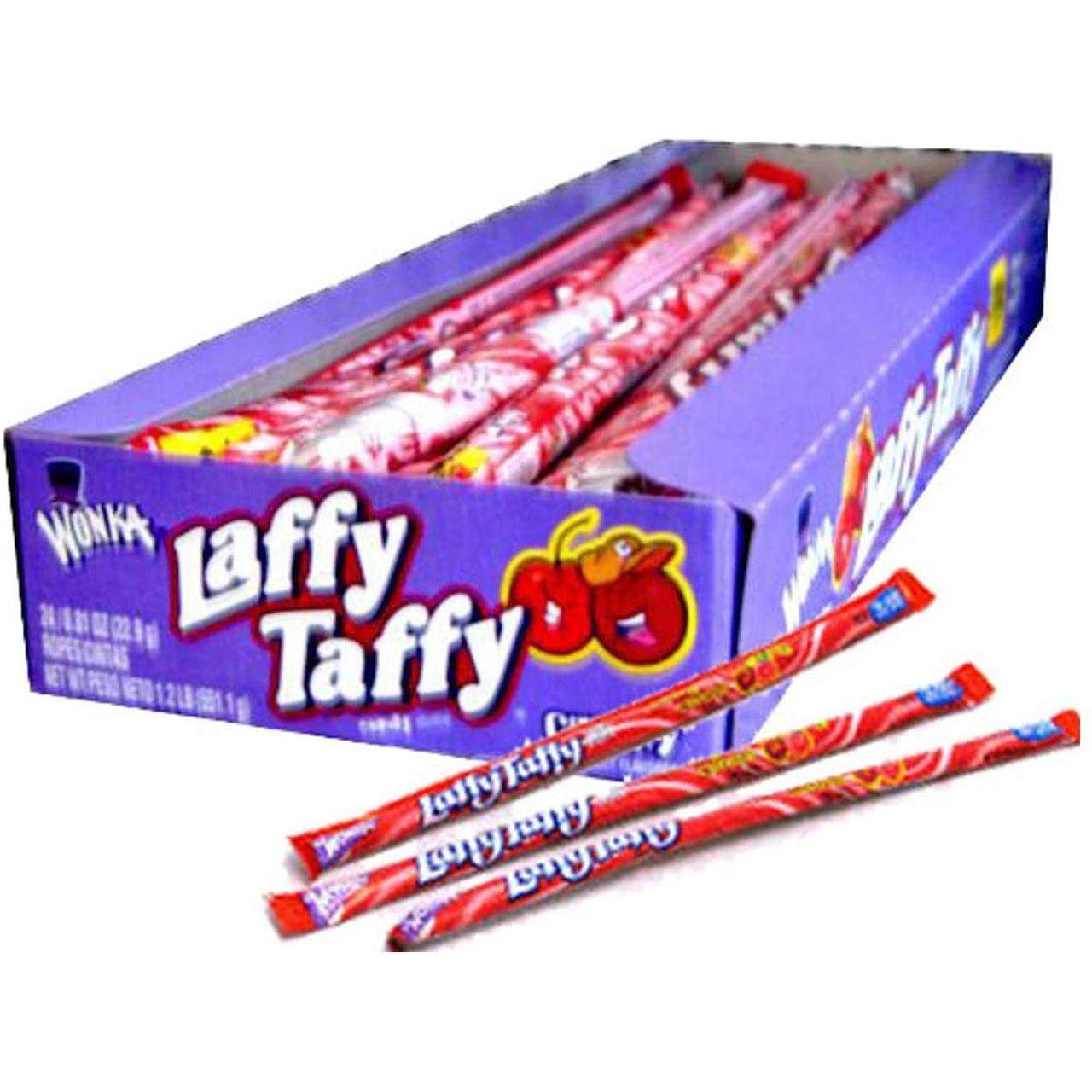 Laffy Taffy Rope Cherry Candy, 0.81 oz (24 Count) - Laffy Taffy