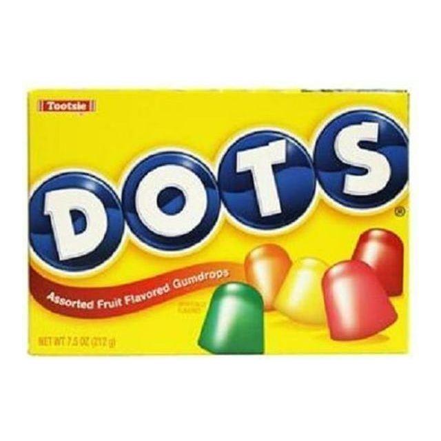 Dots Assorted Fruit Gum Drops, 6.5 oz Bag - Flavorful Sugar Candy for On-the-Go Snacking - Dots