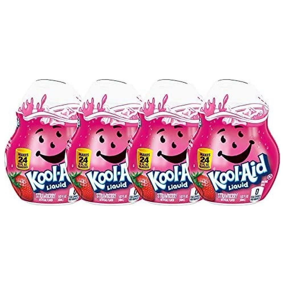 Kool Aid Liquid Drink Mix - Strawberry - 1.62 Fl Oz - 4 Pack - Kool-Aid