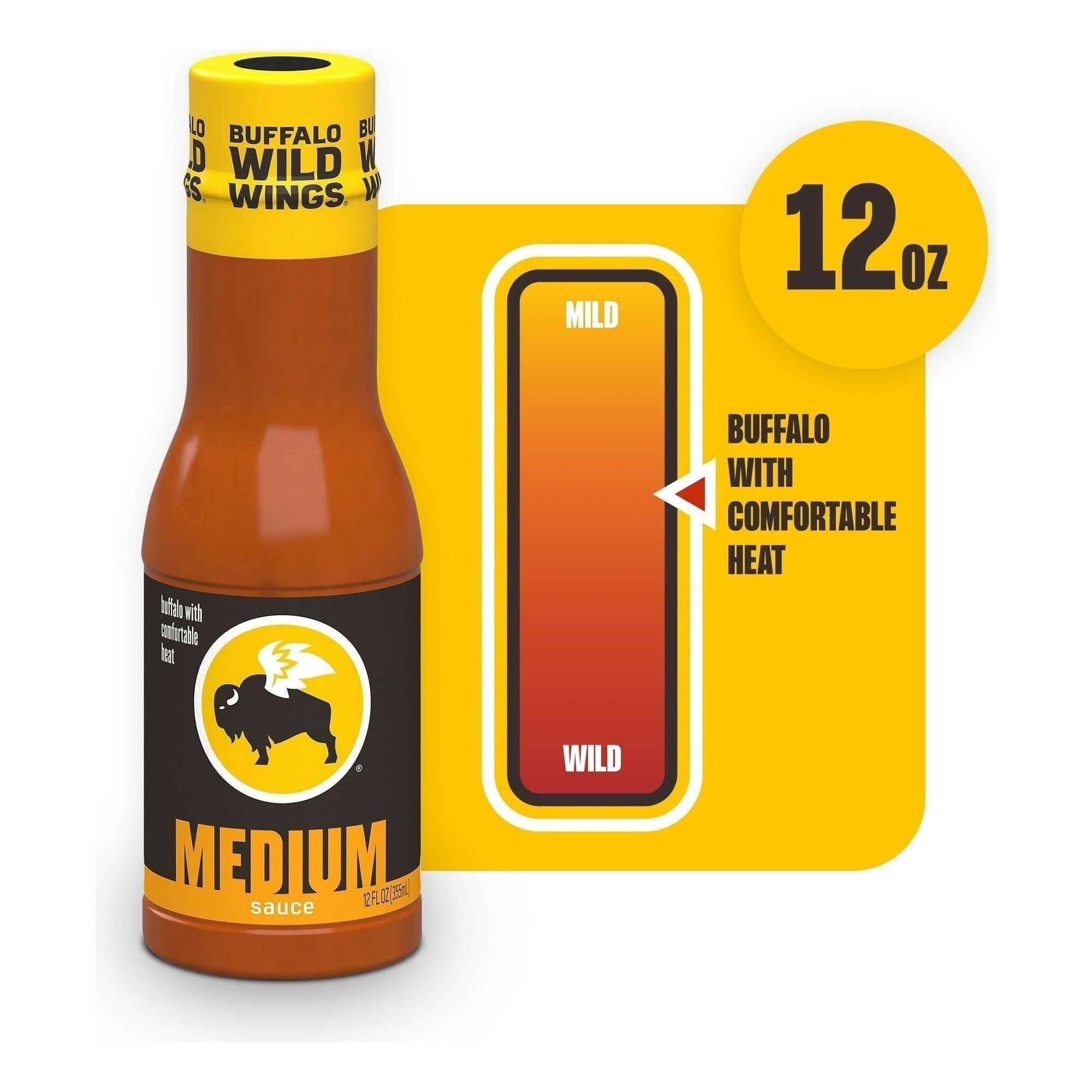 Buffalo Wild Wings Medium Buffalo Sauce, 12 fl. oz. - Buffalo Wild Wings