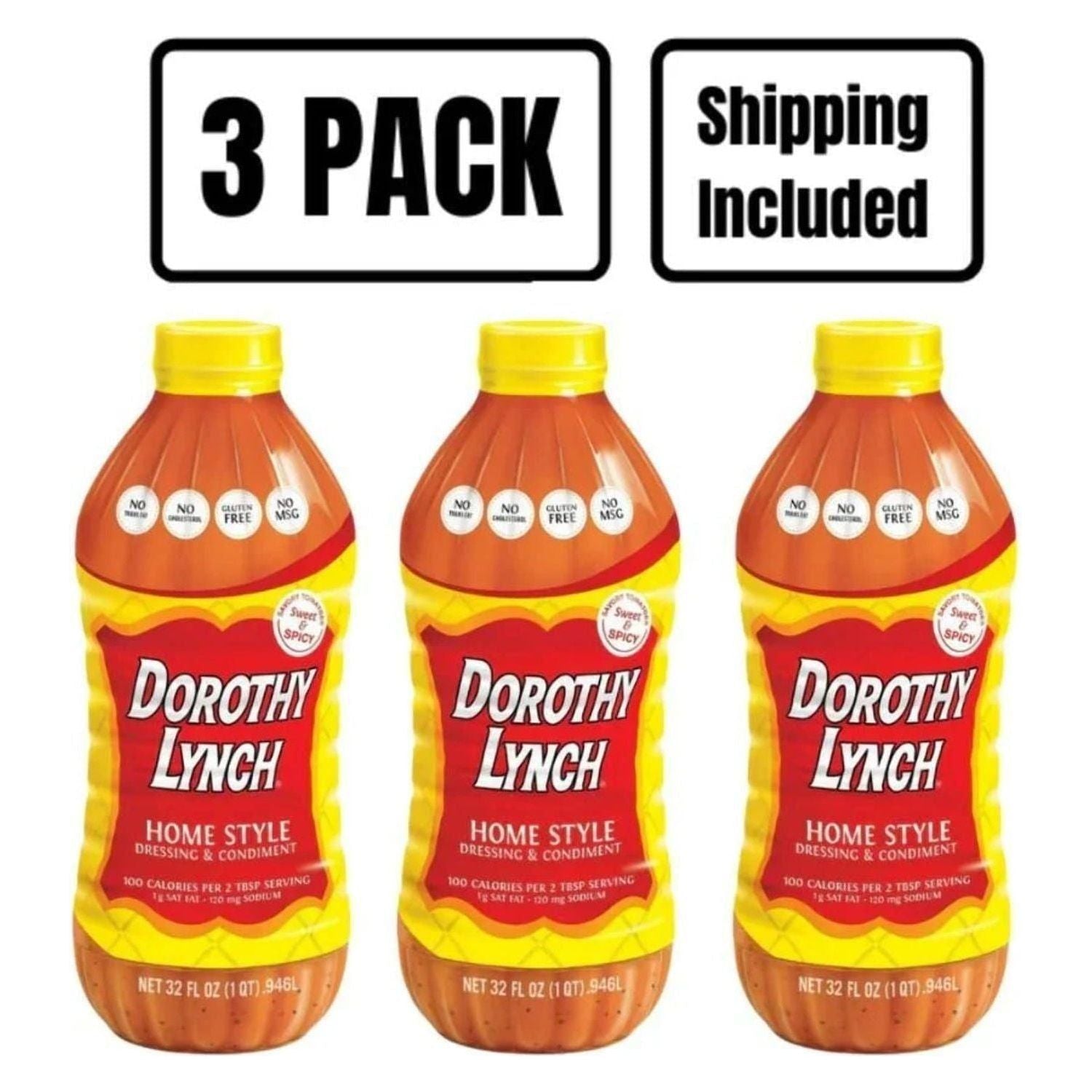 Dorothy Lynch Homestyle Salad Dressing 3-Pack | 32 oz. Bottles | New - Dorothy Lynch