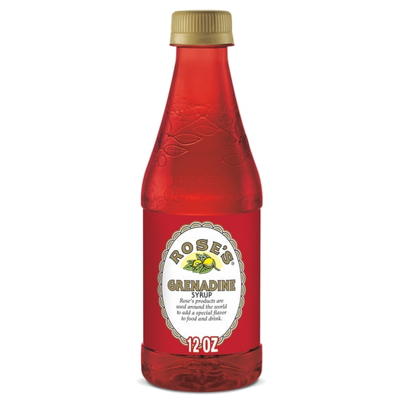 Rose's Sweetened Grenadine Syrup For Cocktails And Beverages Premium Pomegranate Flavor, 12 Fl Oz, 6 Pack