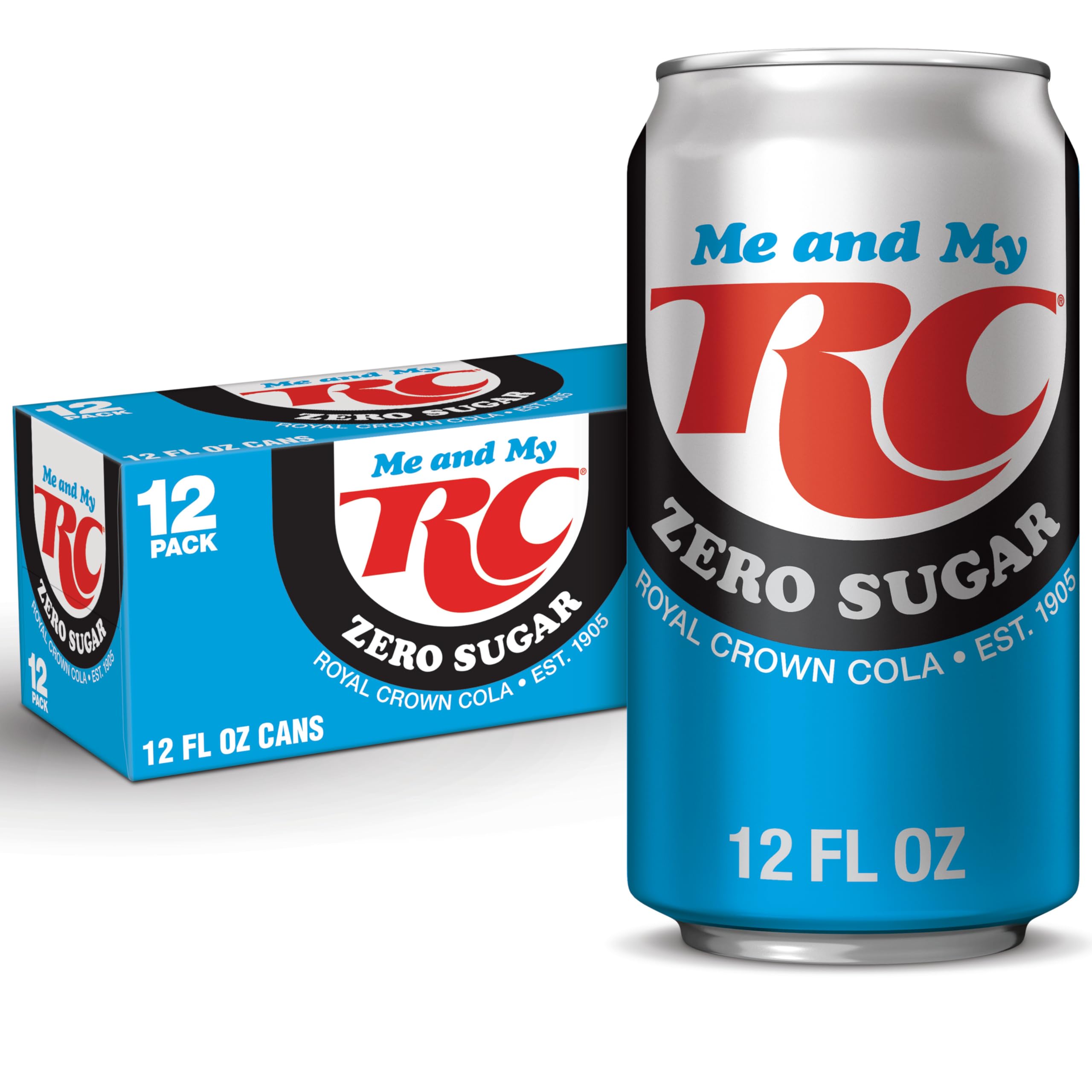 RC Cola Zero Sugar Soda, 12 fl oz cans, 12 pack - RC Cola