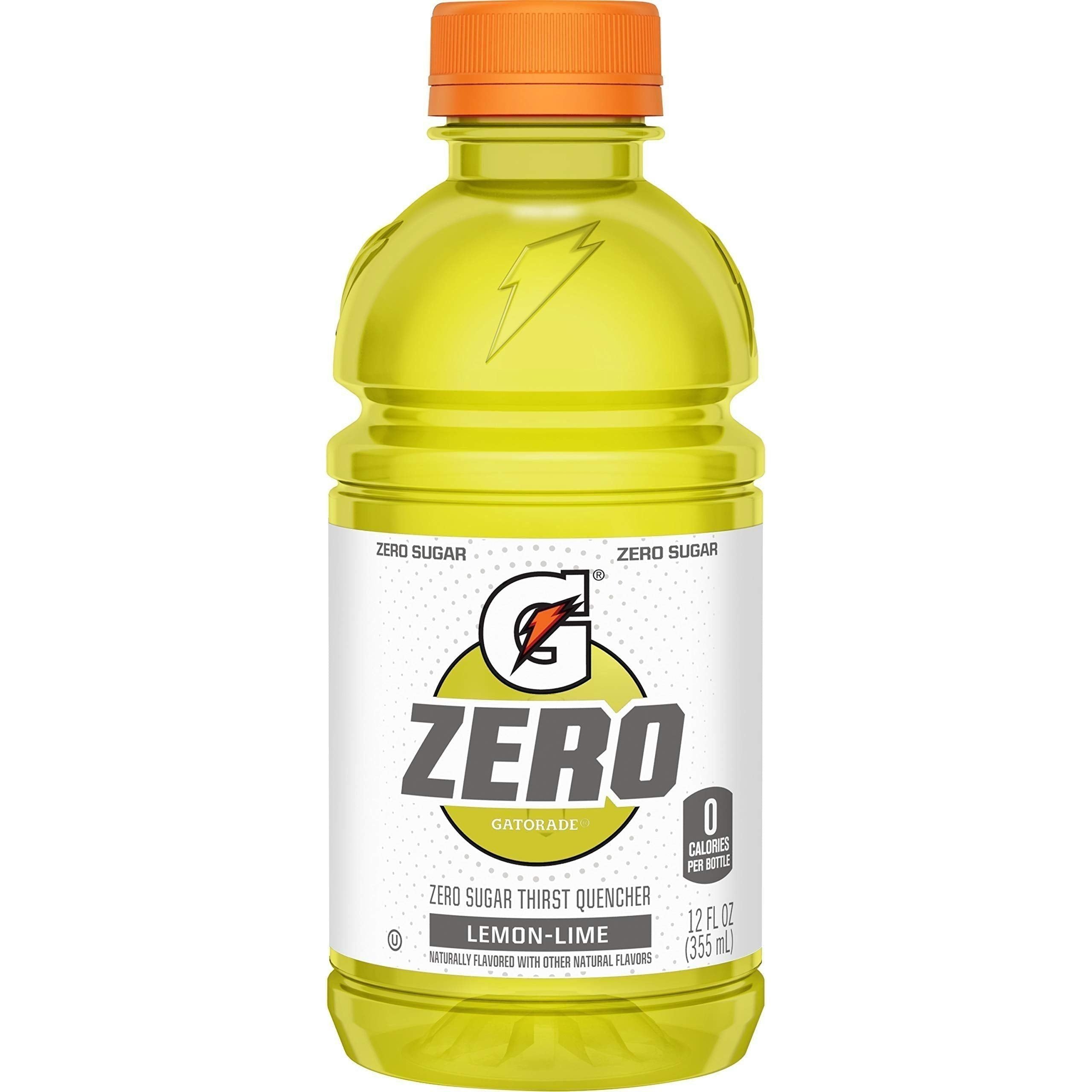 Gatorade G Zero Lemon Lime, 12 Fl Oz Bottles, 6 Pack - Gatorade