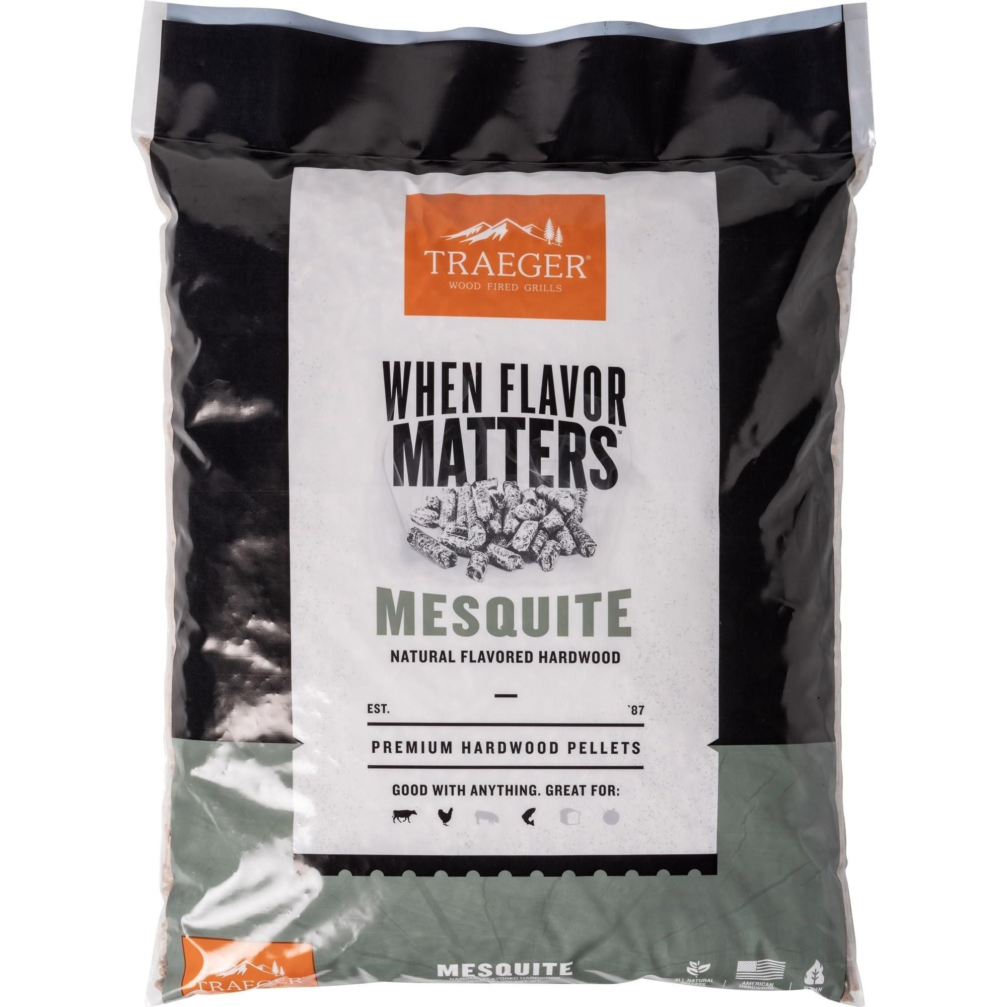 Traeger Mesquite Pellets for Grilling, 18 lb Bag - Traeger