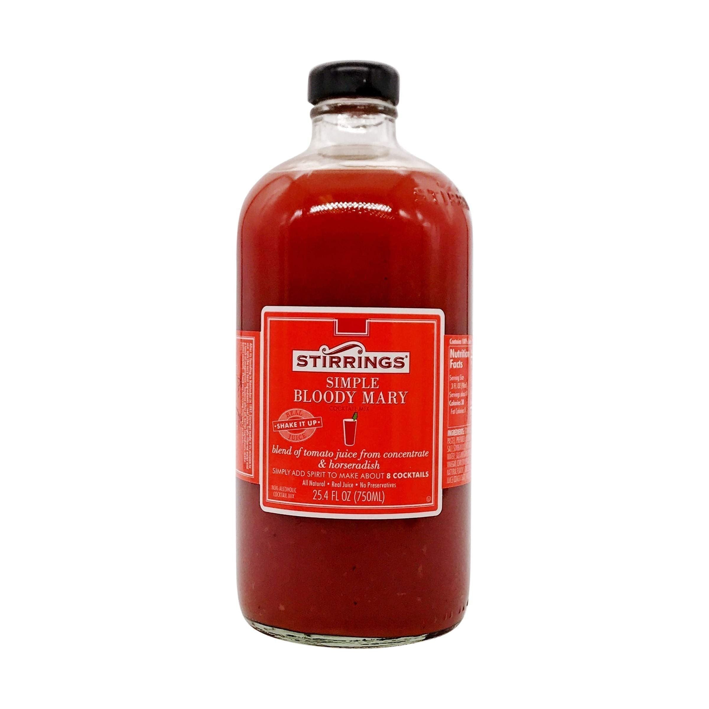 Stirrings  Non-Alocholic Premium Bloody Mary Mixer, 750ml - Stirrings