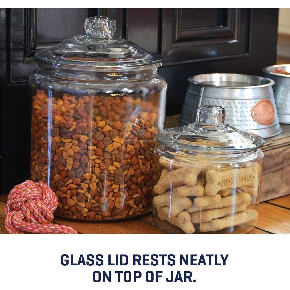 Anchor Hocking Glass Storage Heritage Hill Jar, 1 Gal, 2 Pack - Anchor Hocking
