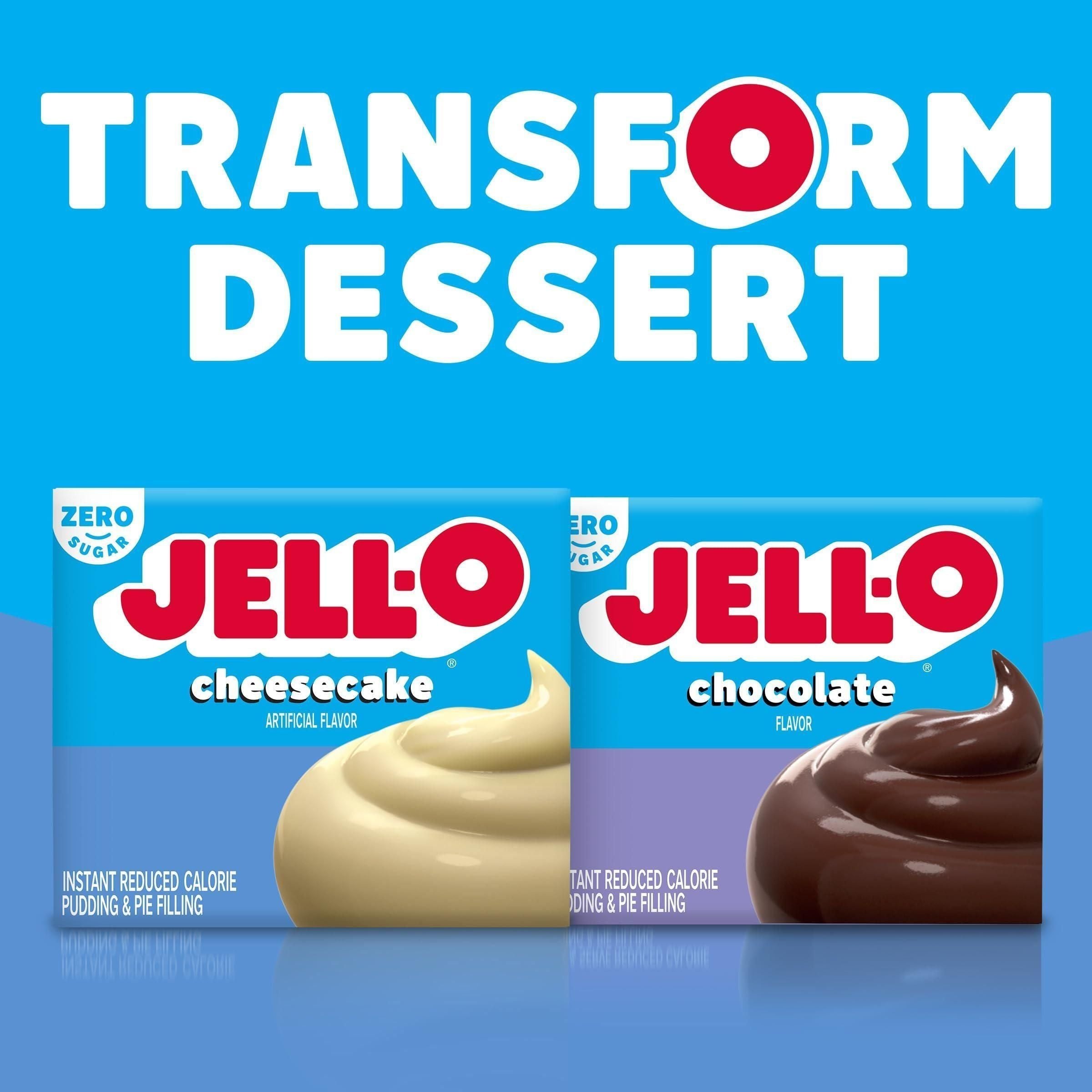 Jell-O Sugar-Free Cheesecake Pudding & Pie Filling - 6 Pack of 1 oz Boxes - Jell-O