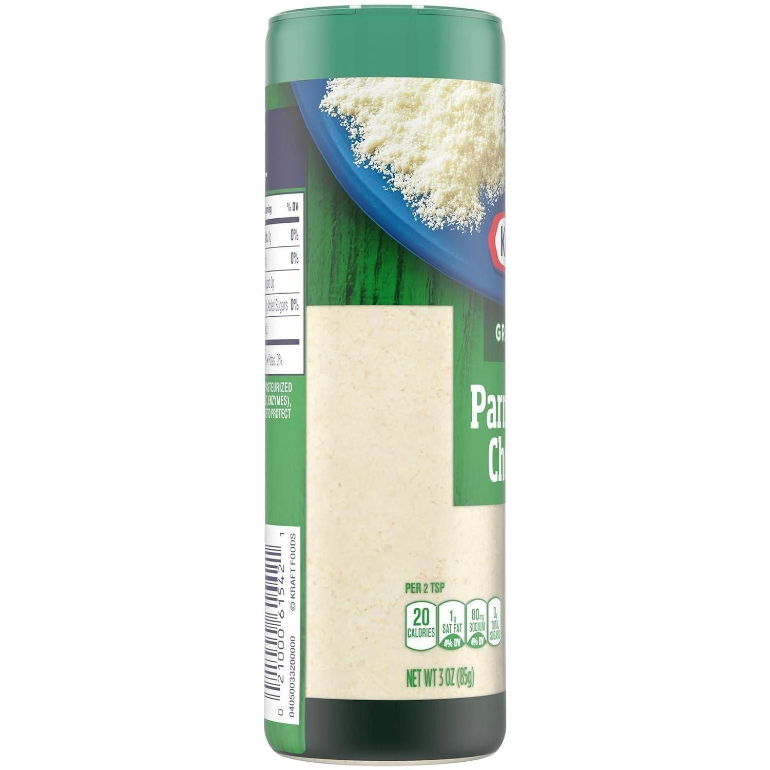KRAFT Premium Grated Parmesan Cheese, 3 oz Canister (Pack of 12) - Kraft