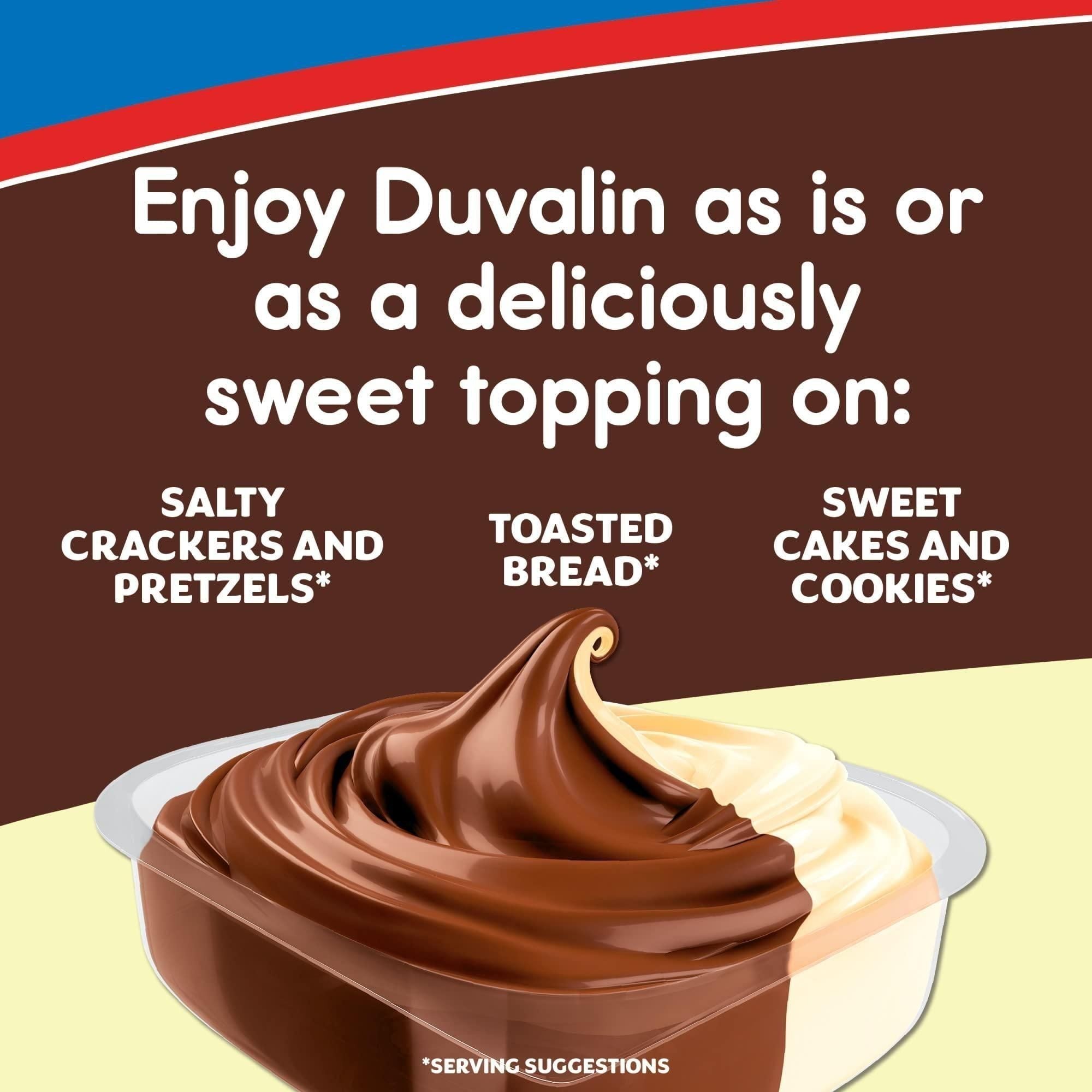 Ricolino Duvalin Hazelnut & Vanilla Creamy Delight Spread, 9.36 oz, 18 Count Box - Ricolino