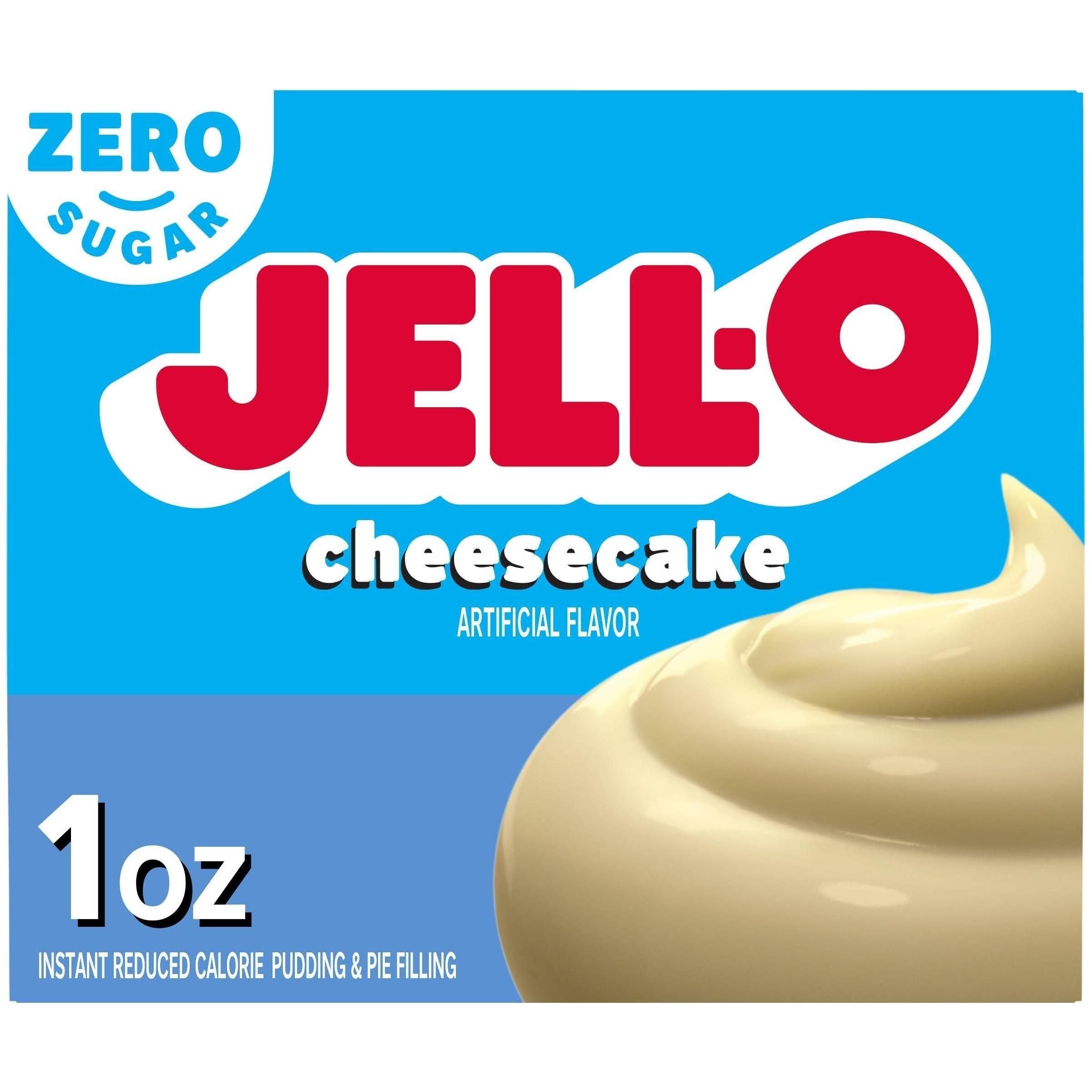 Jell-O Sugar-Free Cheesecake Pudding & Pie Filling - 6 Pack of 1 oz Boxes - Jell-O