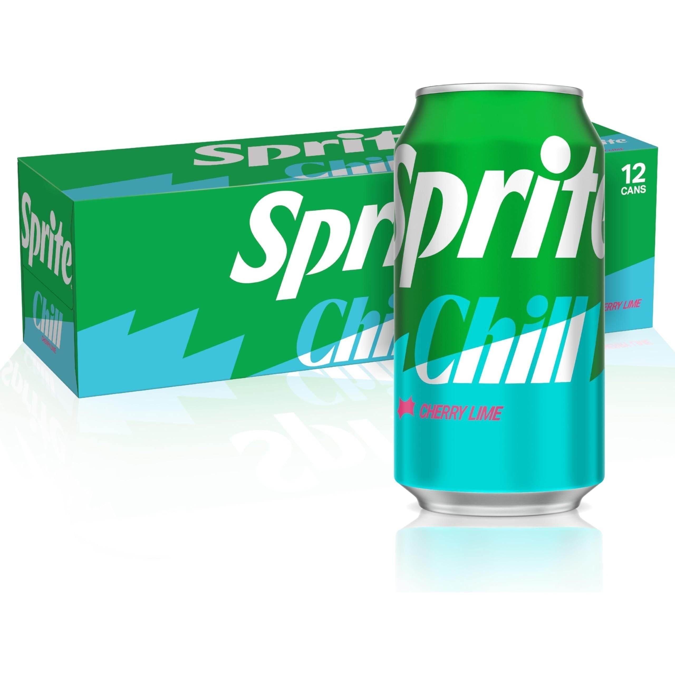 Sprite Chill Refreshment Cans, 12 oz, Pack of 12 - Sprite
