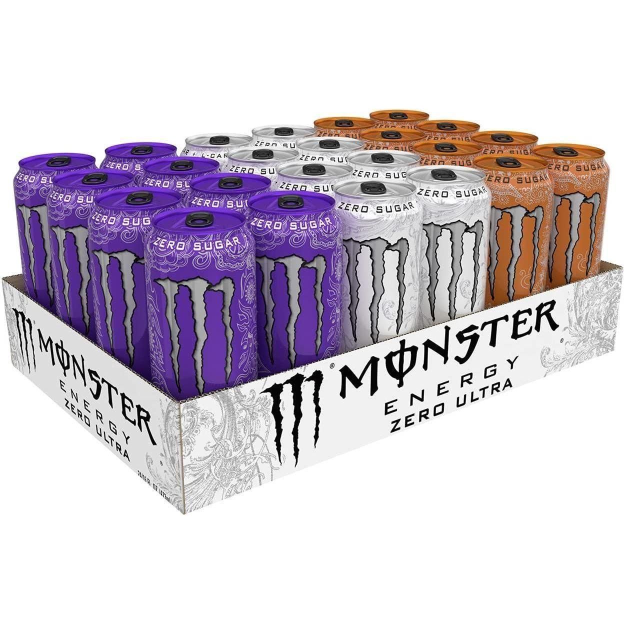 Monster Ultra POW Flavor Fiesta, 16 oz Cans - 24 Count - Monster Energy