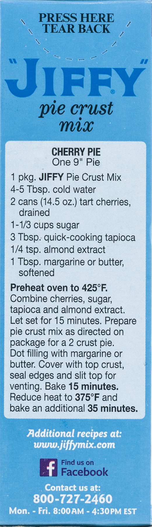 Jiffy Pie Crust Mix, 9 oz (3 Pack) - Jiffy