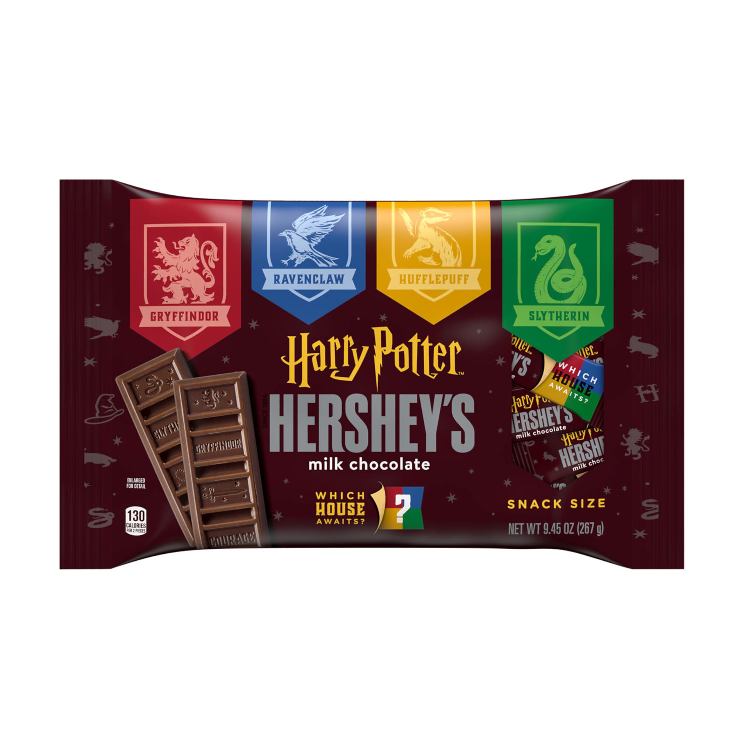 HERSHEY'S Harry Potter Milk Chocolate Snack Size Candy, 9.45 oz, 3 Pack