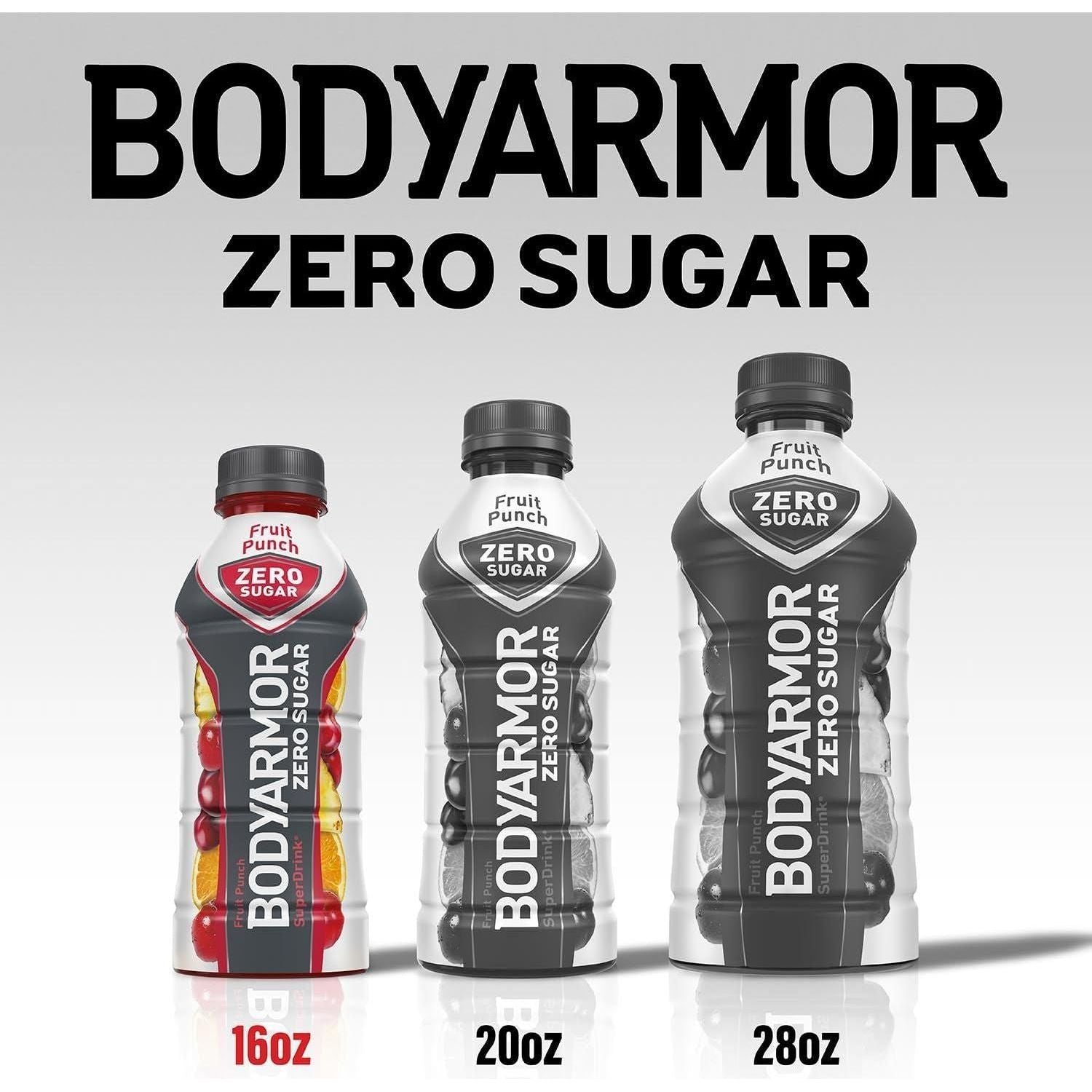 BODYARMOR ZERO Sugar Cherry Lime - Guilt-Free Hydration Sports Drink with Potassium Electrolytes, Antioxidants, and B-vitamins, 16 fl oz (12-pack) - BODYARMOR