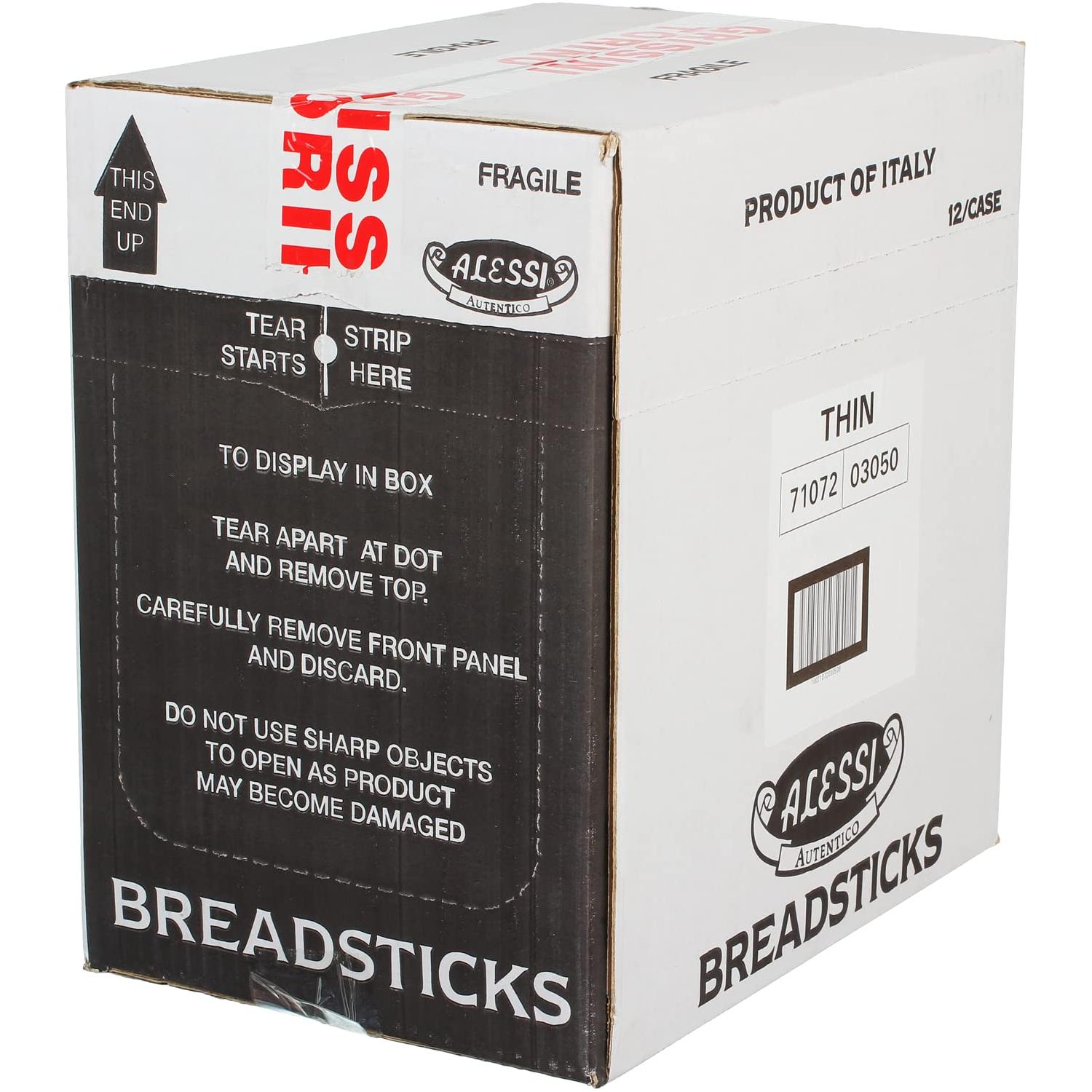 Alessi Imported Breadsticks, Thin Autentico, Low Fat - Alessi
