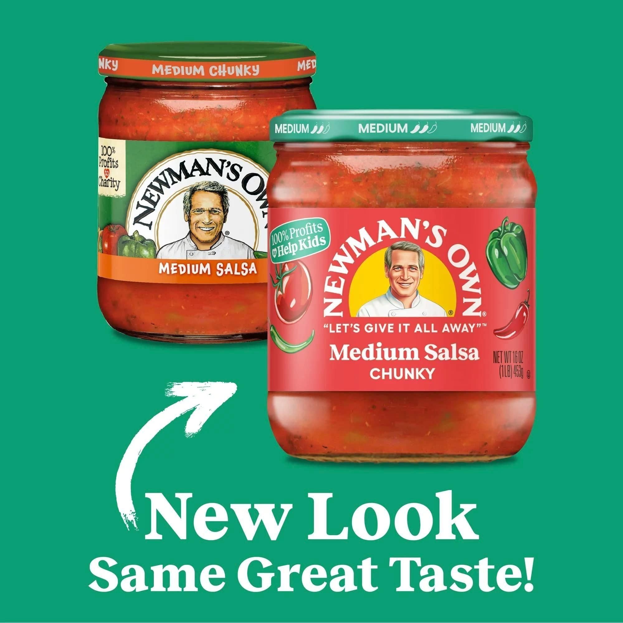 Newman's Own Medium Salsa Trio, 16 oz Jars - Newman's Own