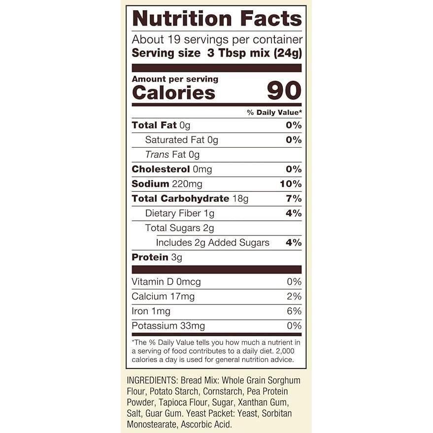 Bob's Red Mill Gluten Free Homemade Wonderful Bread Mix, 16 Ounces, (Pack of 4) - Bob's Red Mill