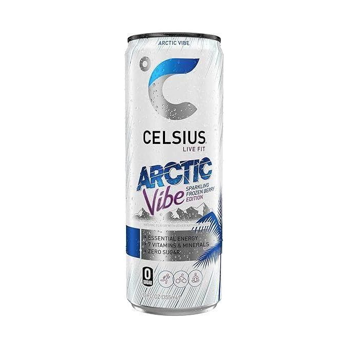 CELSIUS Frozen Berry Blast Sparkling Energy Drink, 12 oz, 12-Pack – Boost Your Energy - Celsius