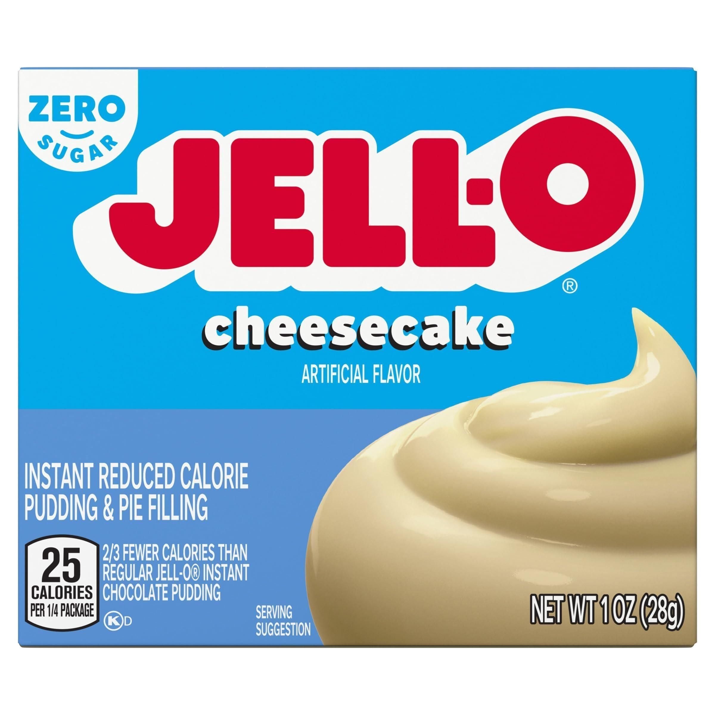 Jell-O Sugar-Free Cheesecake Pudding & Pie Filling - 6 Pack of 1 oz Boxes - Jell-O