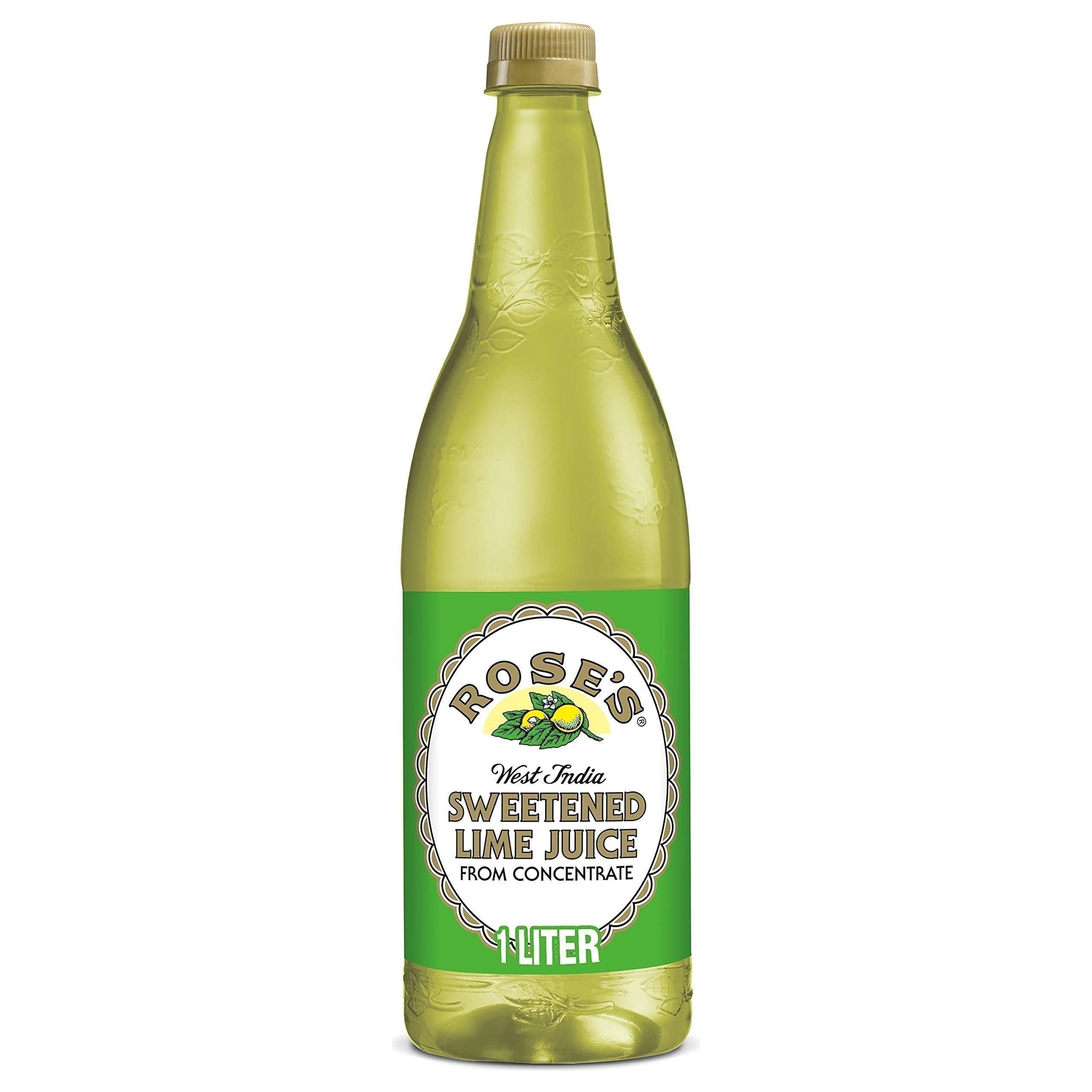 Roses, Sweetened Lime Juice from Concentrate, 1 Liter (12 Count) - Rose's