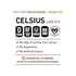 Celsius Essential Energy Peach Mango Green Tea - 12 Cans for Hydration & Focus - Celsius