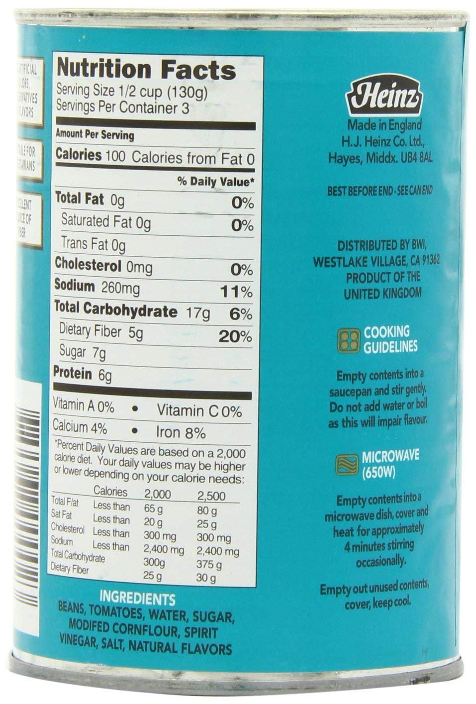 Heinz Beans With Tomato Sauce 13.7 OZ (Pack of 6) - Heinz