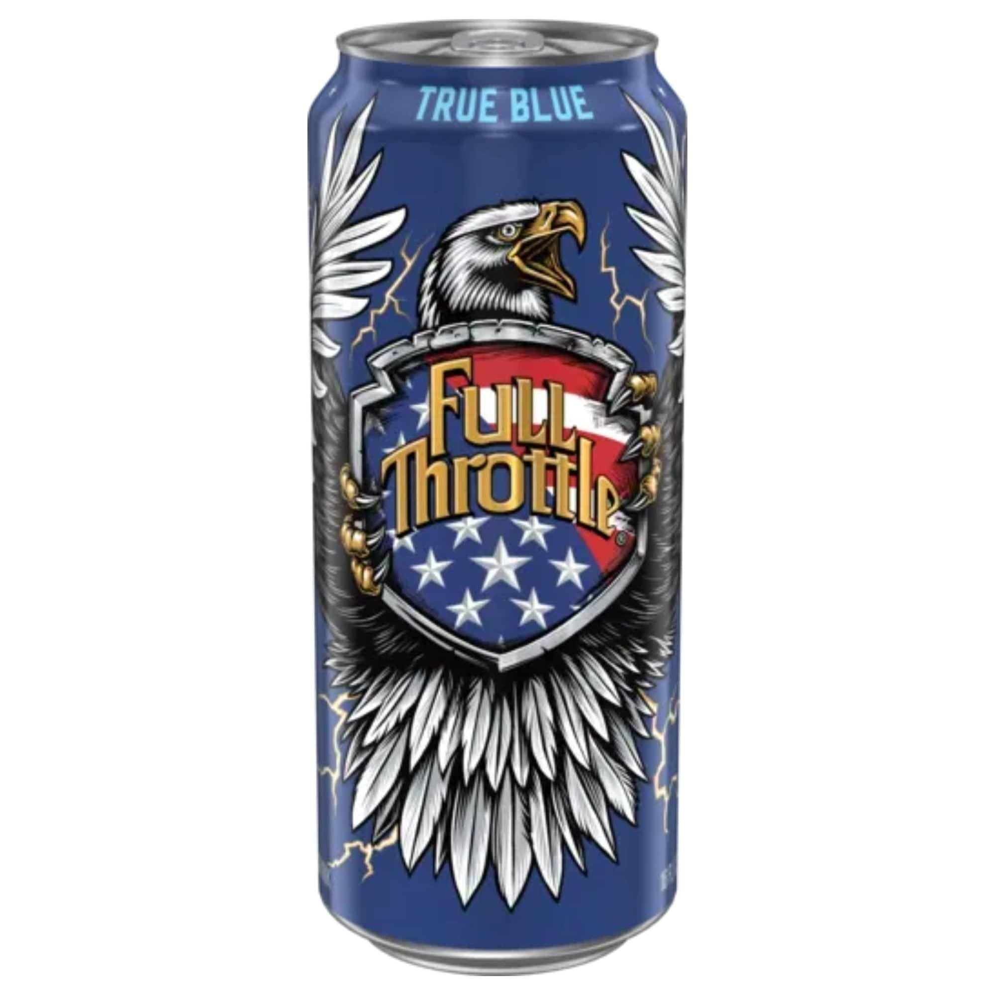 Full Throttle Energy Drink - Refreshing Blue Agave Flavor - 16 Ounce Cans (12 Pack) - Full Throttle