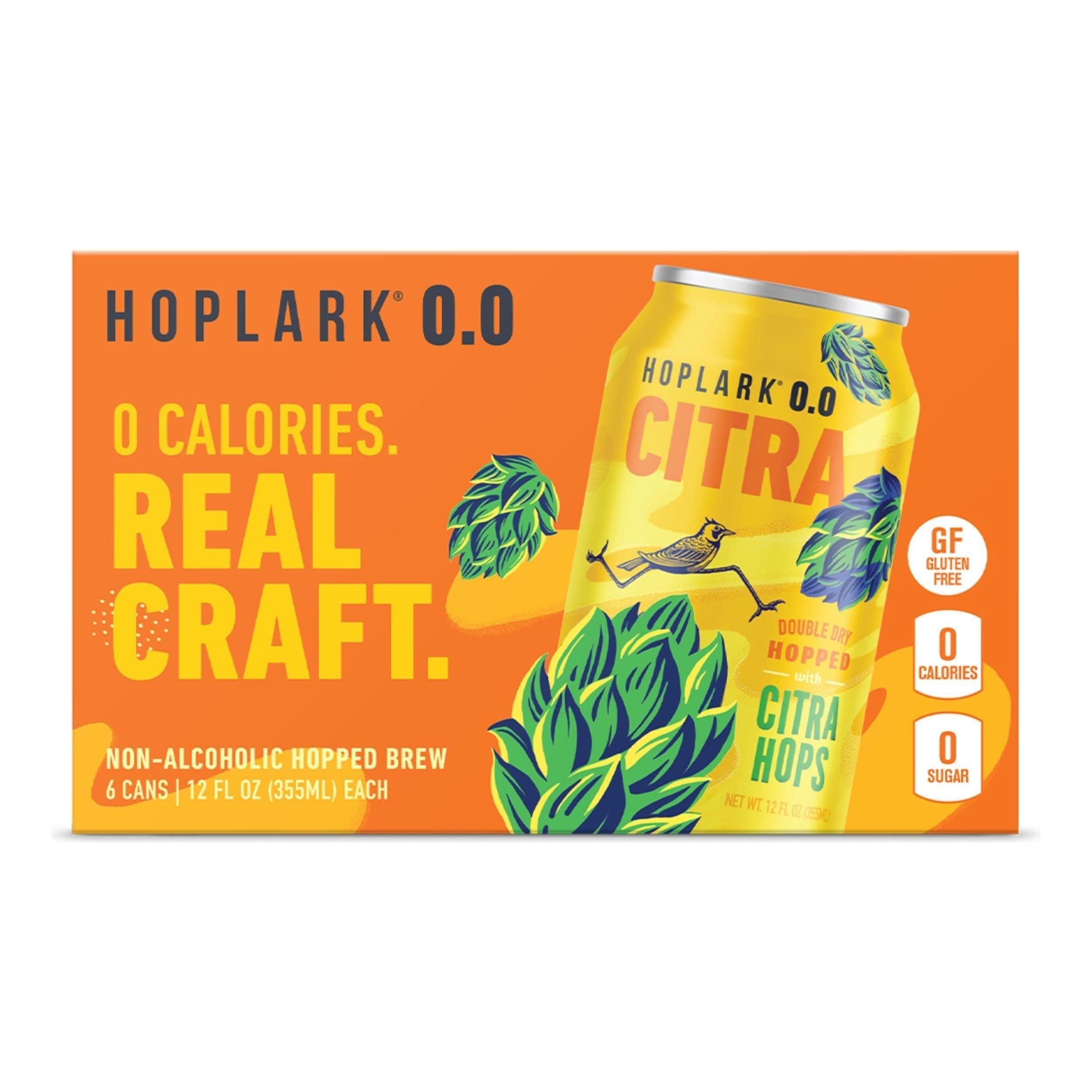 HOPLARK Non-Alcoholic Citra Beer 6-Pack, 12 oz Cans - Hoplark