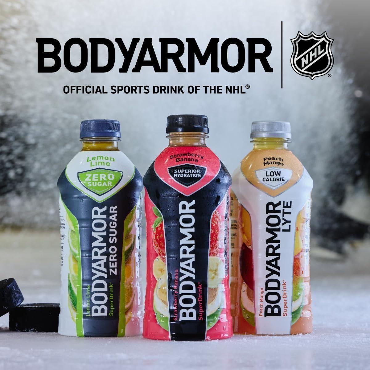 BODYARMOR ZERO Sugar Cherry Lime - Guilt-Free Hydration Sports Drink with Potassium Electrolytes, Antioxidants, and B-vitamins, 16 fl oz (12-pack) - BODYARMOR