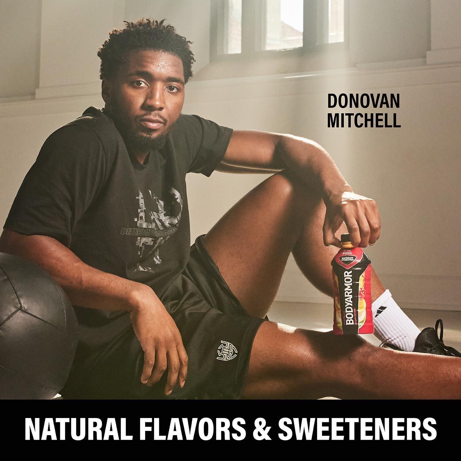 BODYARMOR Fruit Punch Sports Drink - Hydrating Beverage with Electrolytes, 16 Fl Oz (Pack of 12) - BODYARMOR