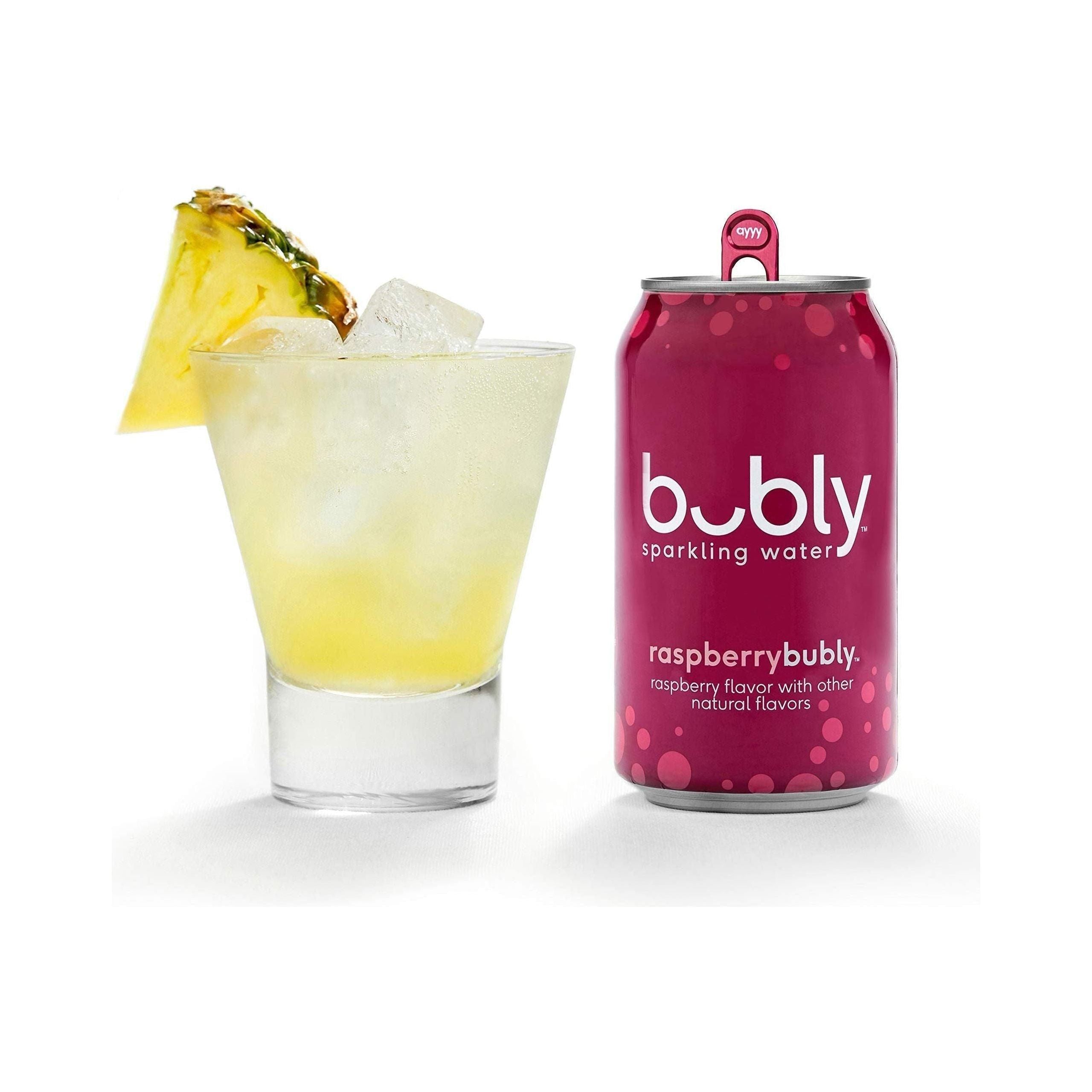 bubly Raspberry Sparkling Water – 18 Cans of Refreshing 12 oz Bubbles - Bubly