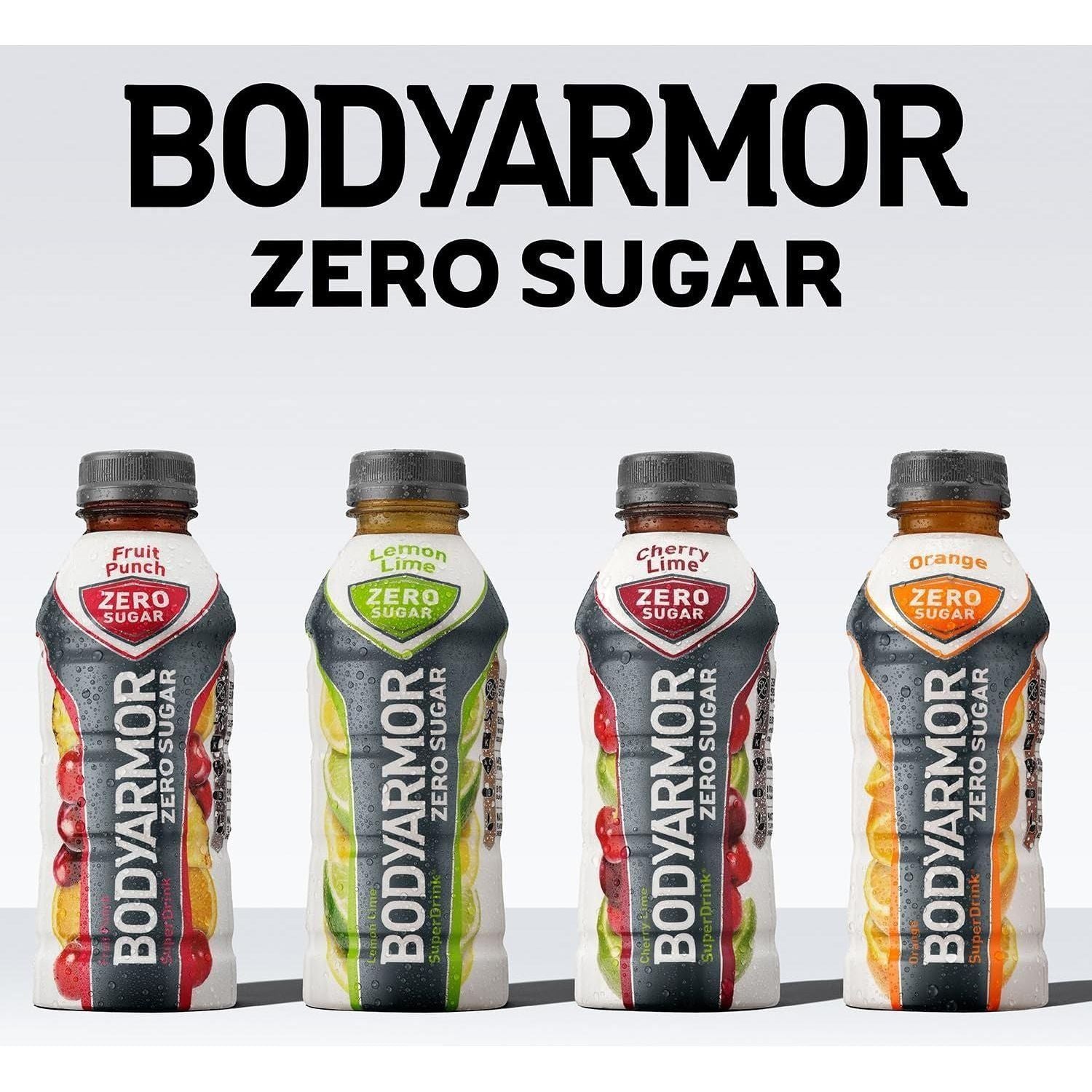 BODYARMOR ZERO Sugar Cherry Lime - Guilt-Free Hydration Sports Drink with Potassium Electrolytes, Antioxidants, and B-vitamins, 16 fl oz (12-pack) - BODYARMOR