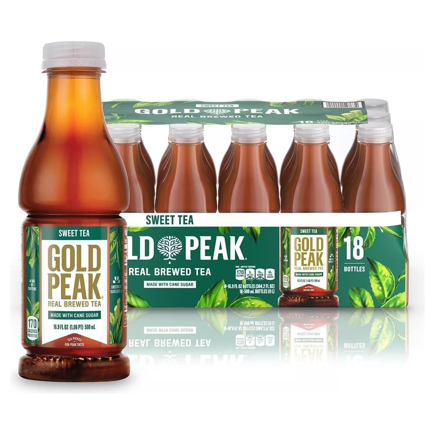 Gold Peak Sweet Tea, 16.9 Fluid Ounce (Pack of 18) - Gold Peak