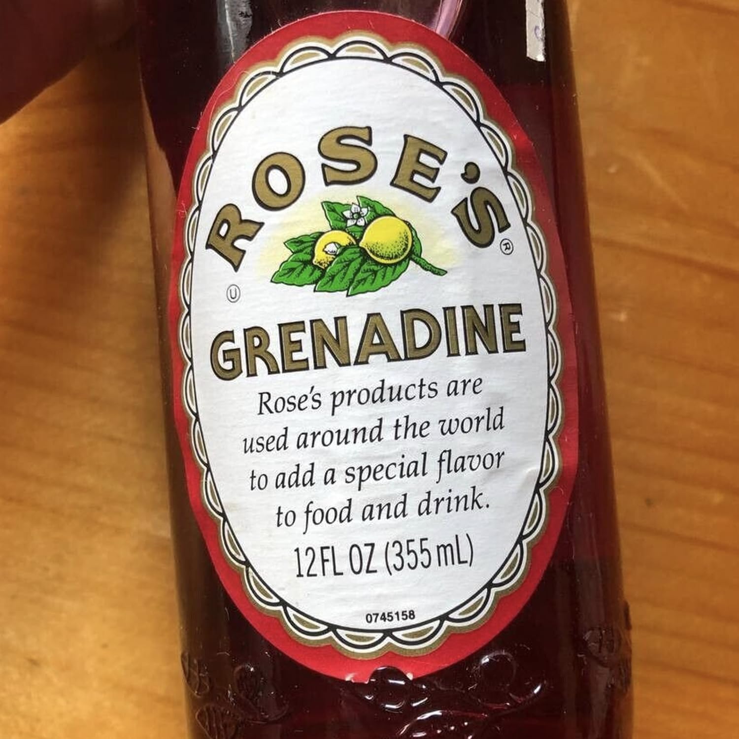 Rose's Sweetened Grenadine Syrup For Cocktails And Beverages Premium Pomegranate Flavor, 12 Fl Oz, 6 Pack