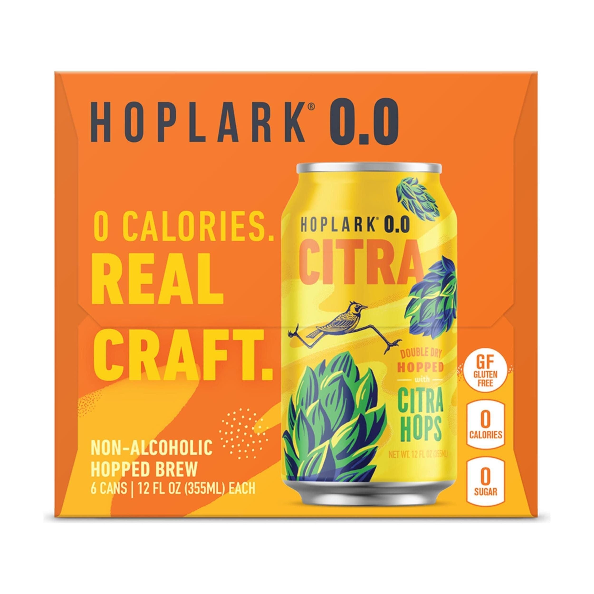 HOPLARK Non-Alcoholic Citra Beer 6-Pack, 12 oz Cans - Hoplark