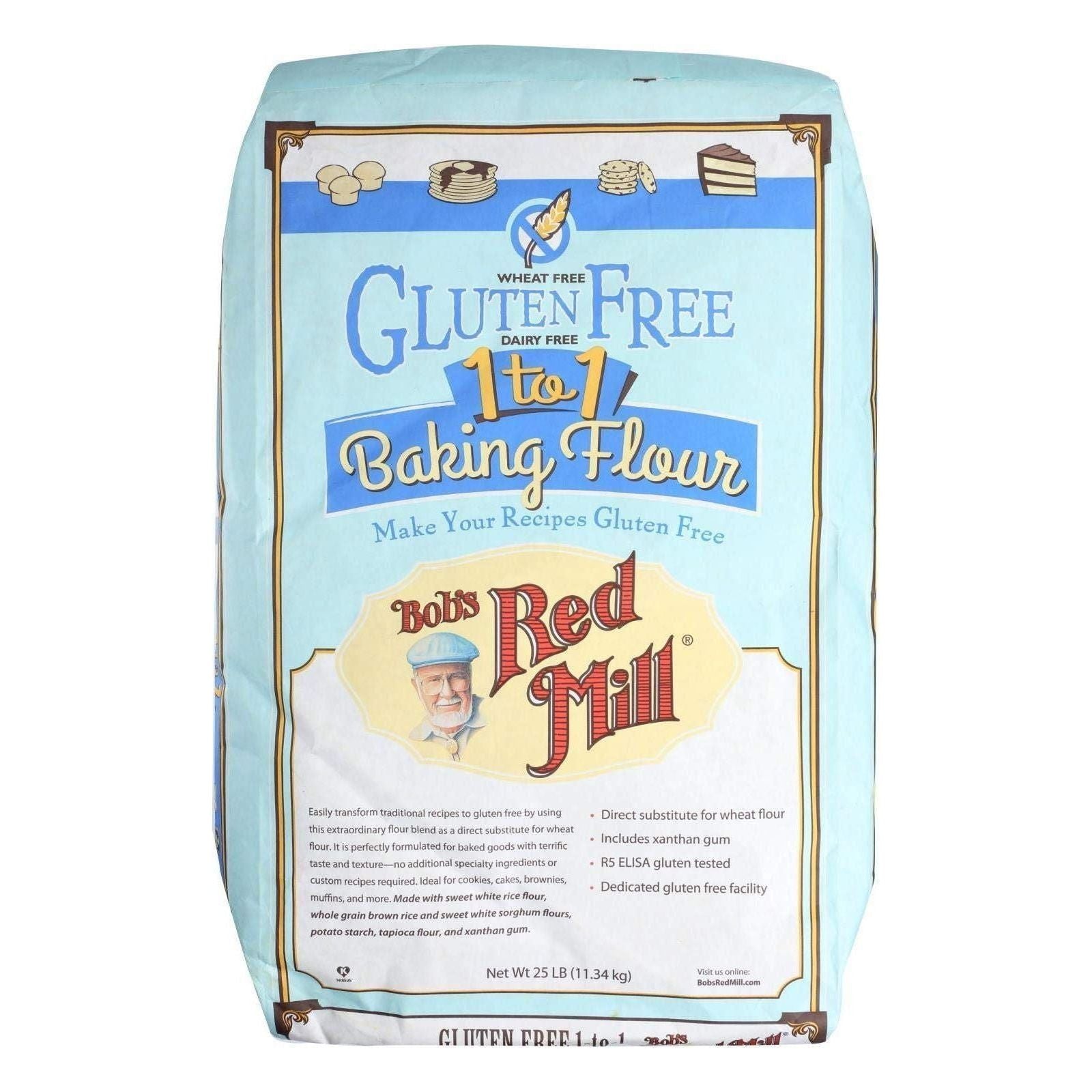 Bob's Red Mill Gluten Free 1-to-1 Baking Flour - Bulk 25LB Package - Bob's Red Mill