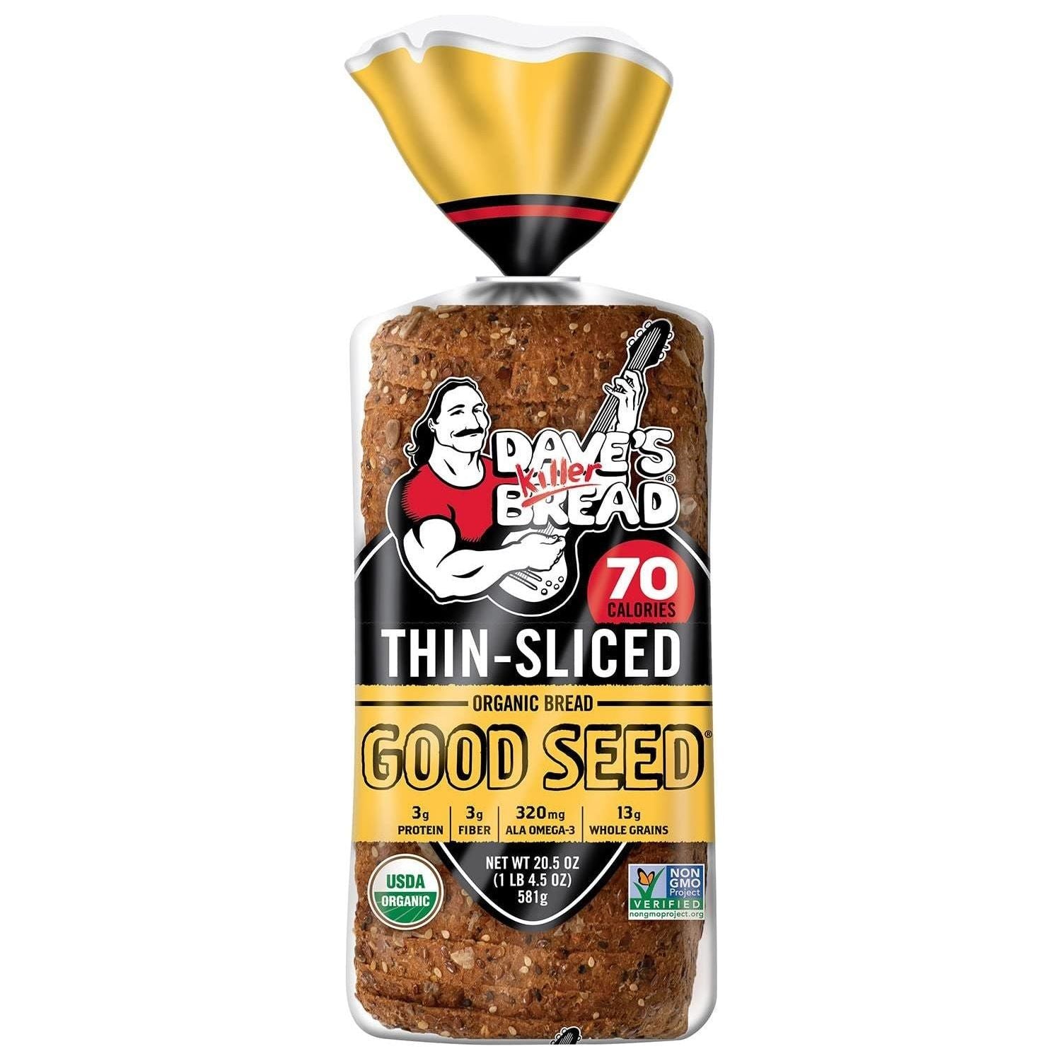 Dave's Killer Bread Good Seed Organic Thin-Sliced Loaf, 13g Whole Grains, 20.5 oz - Dave's Killer Bread