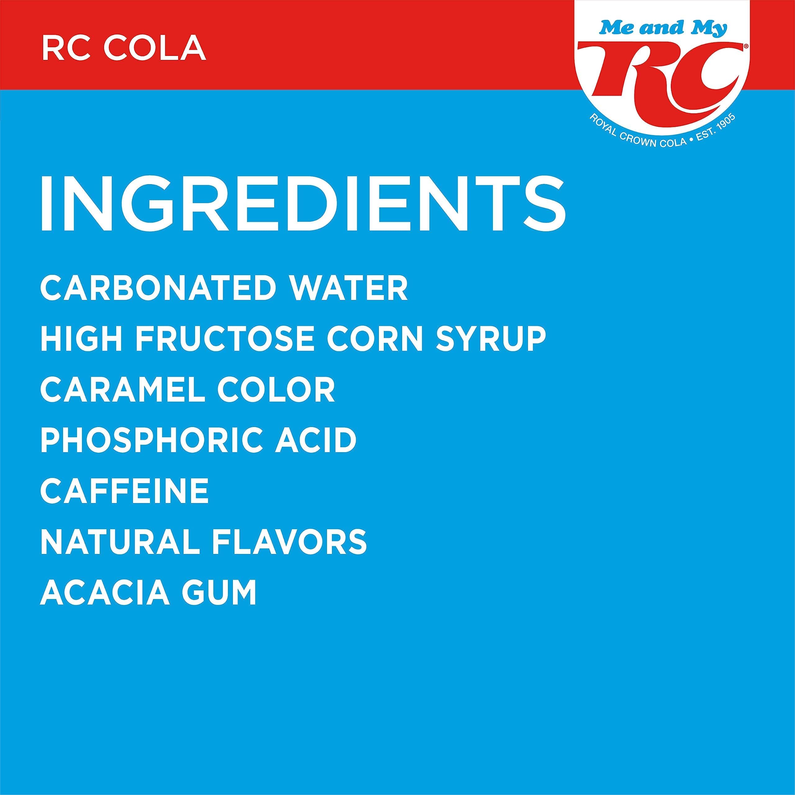 RC Cola Soda, 12 fl oz cans, 12 pack - RC Cola