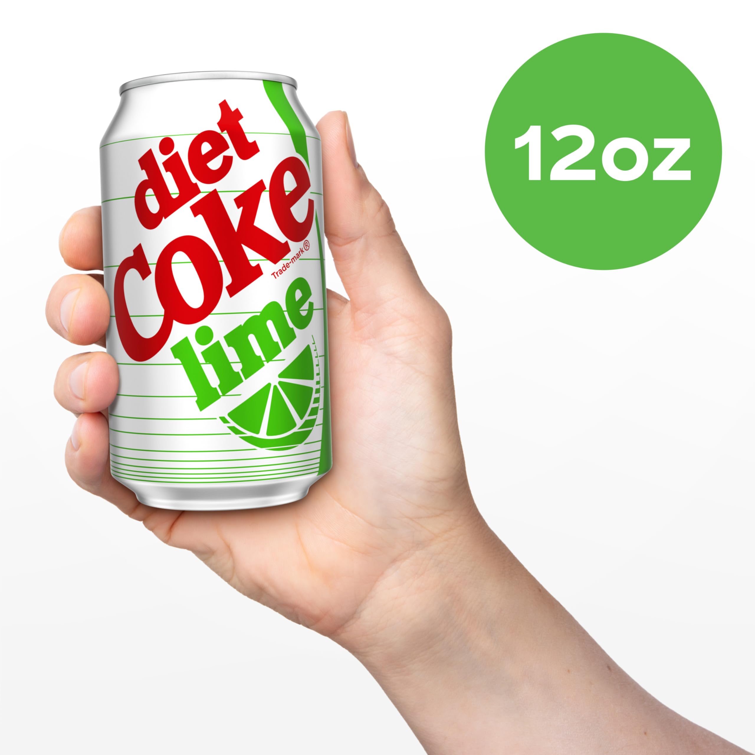 Diet Coke Lime Soda Soft Drink, 12 fl oz, 12 Pack Fridge Pack Cans - Diet Coke