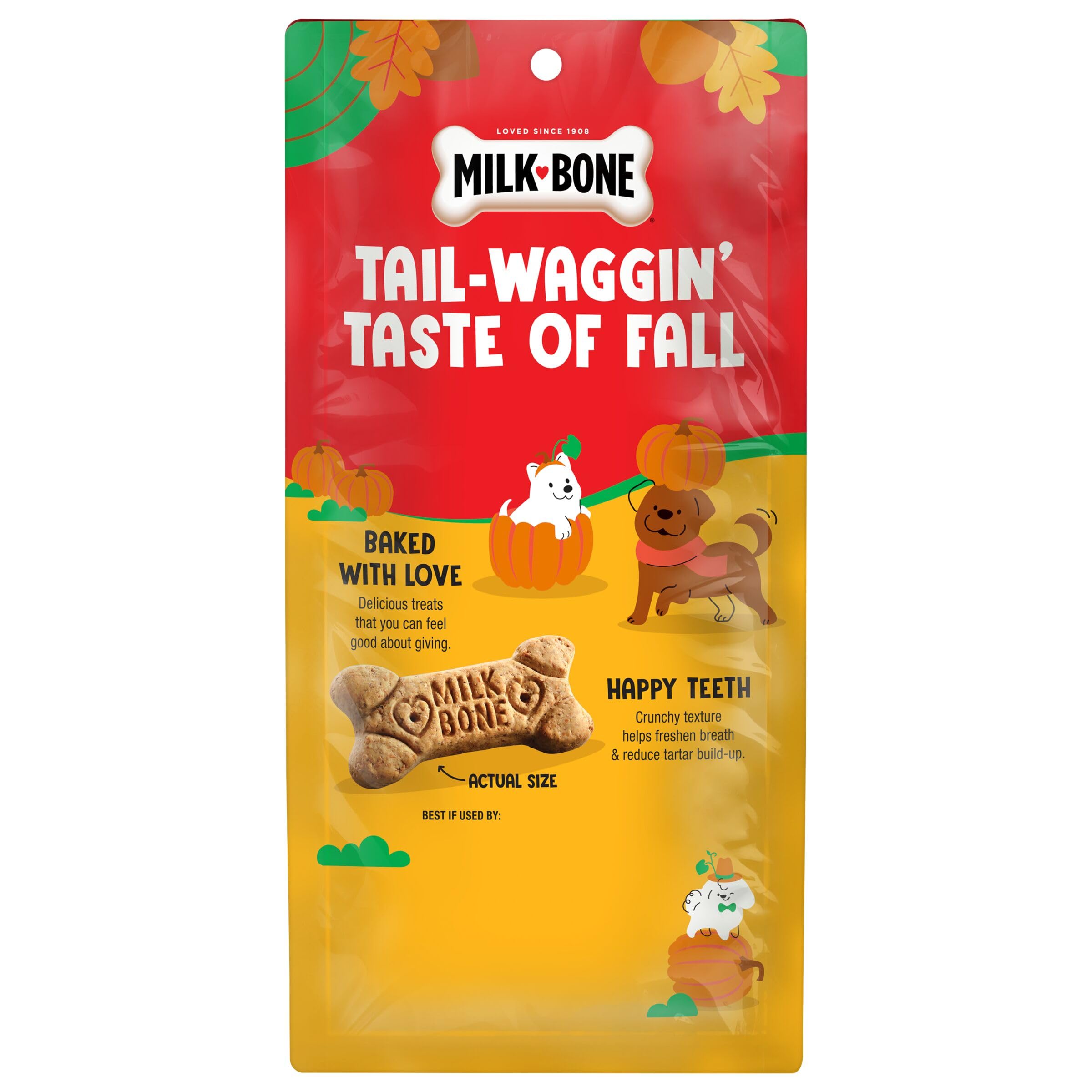 Milk-Bone Pup-kin Spice Dog Biscuits, 8 oz, 2 Pack