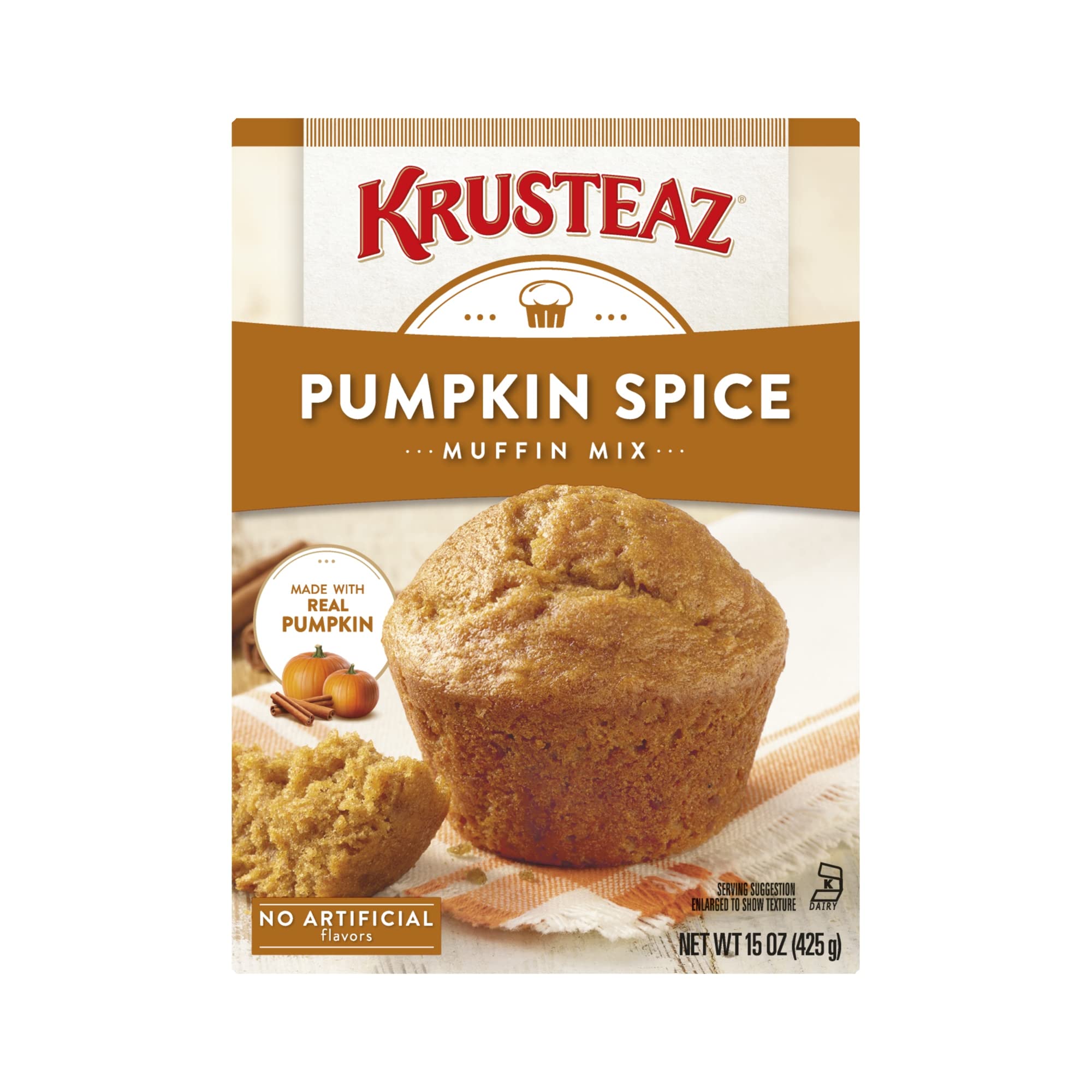 Krusteaz Pumpkin Spice Muffin Mix, 15 oz (2 Pack) - Krusteaz